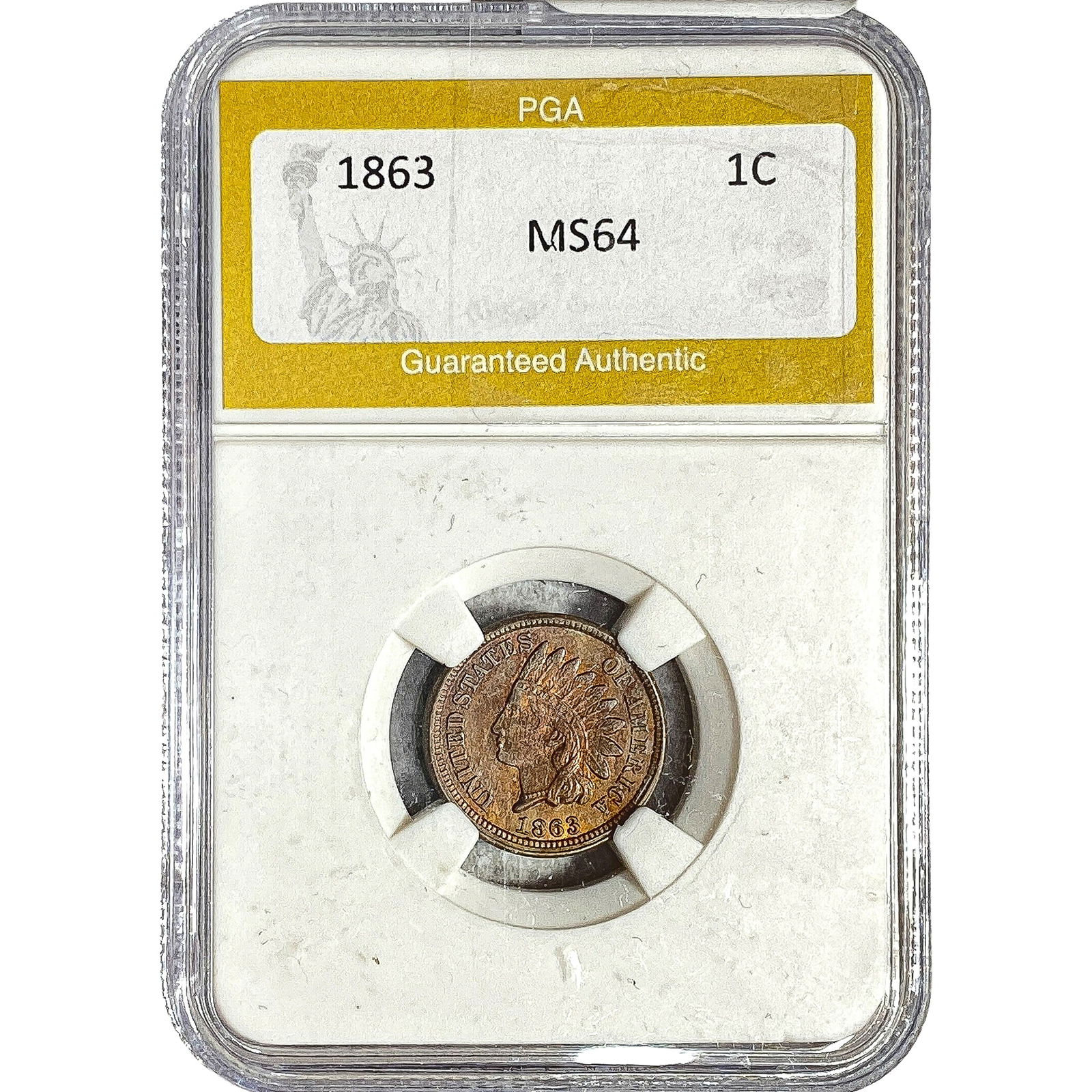 1863 Indian Head Cent PGA MS64 (1 of 2)