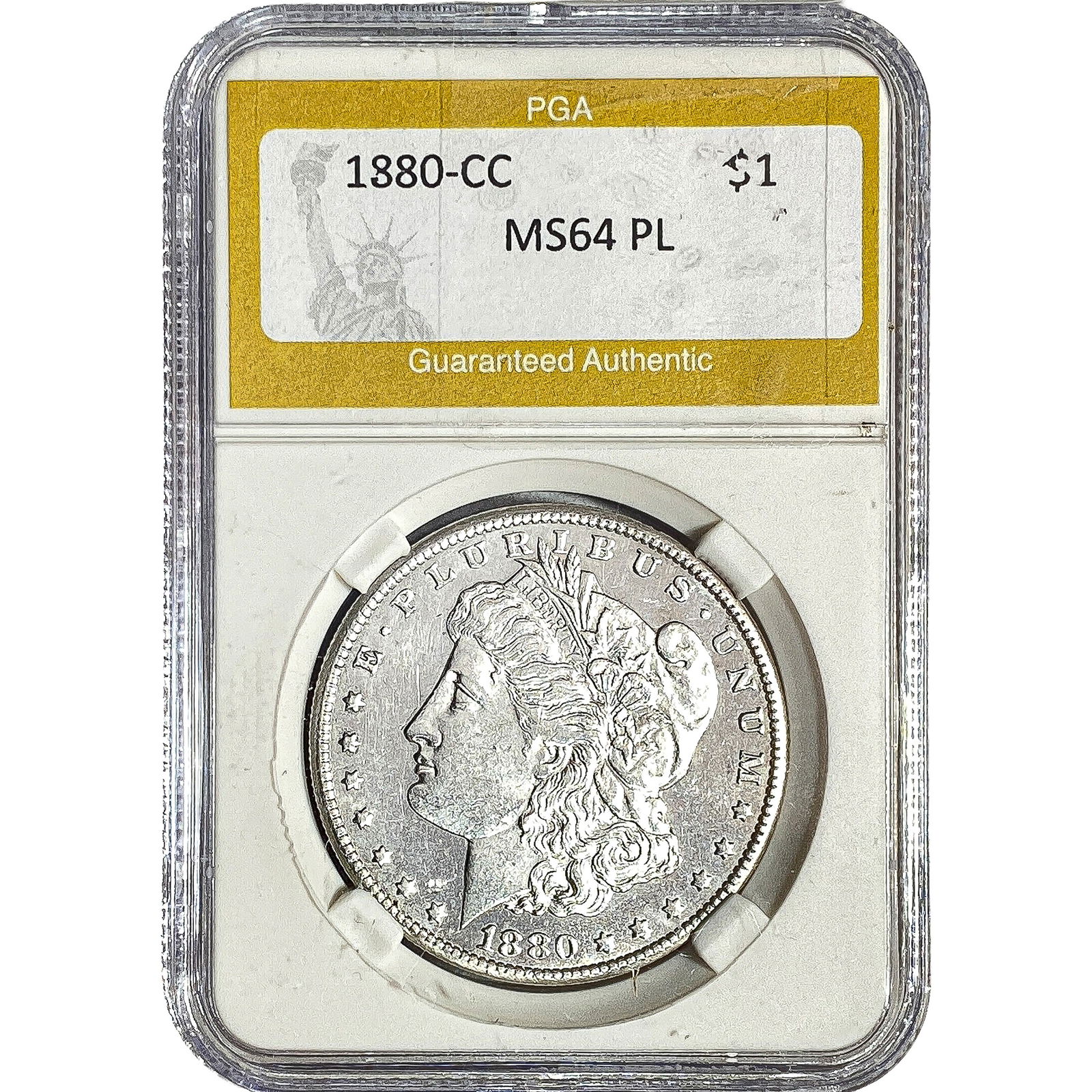 1880-CC Morgan Silver Dollar PGA MS64 PL (1 of 2)