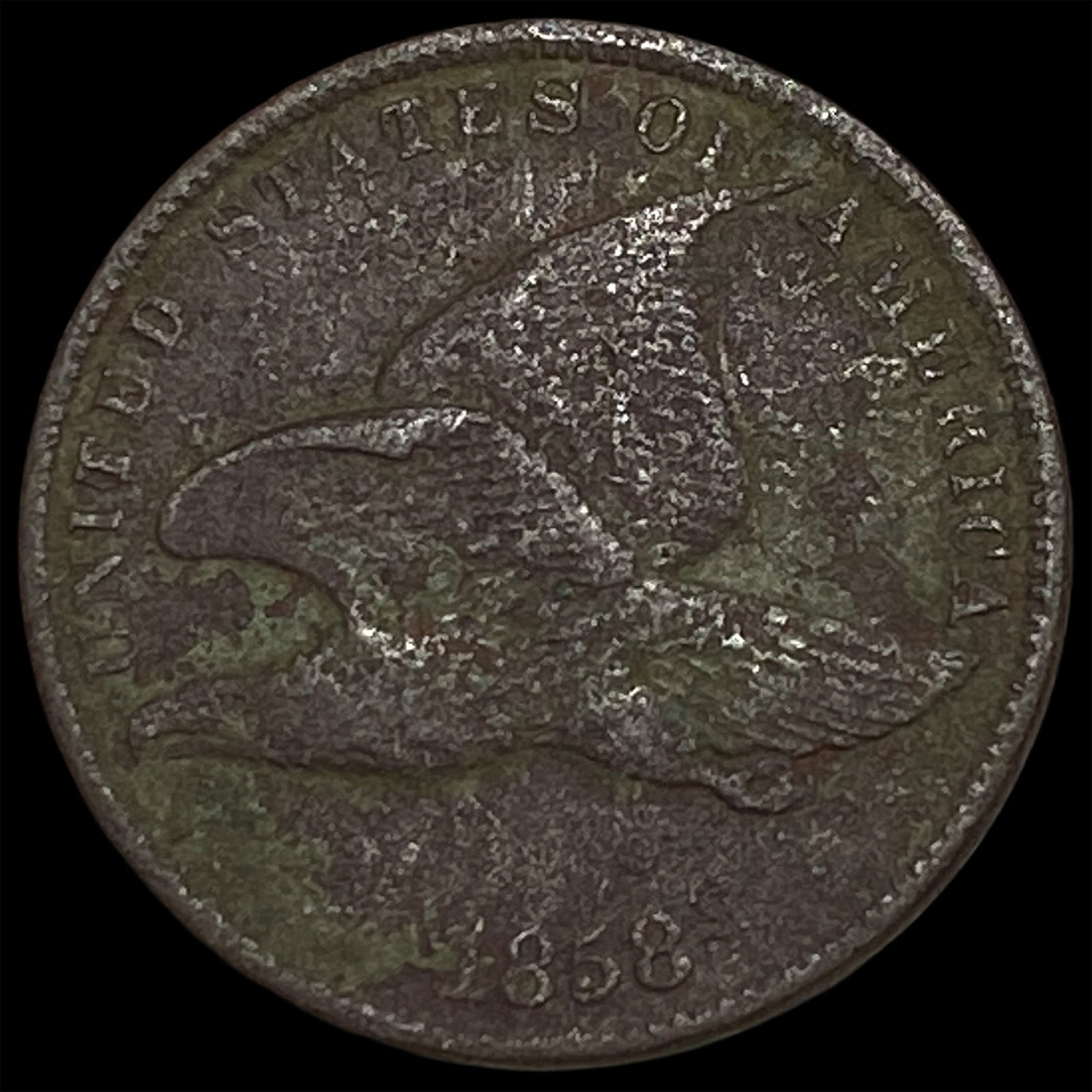1858 Copper-Nickel Flying Eagle Cent HIGH GRADE: 1858 Copper-Nickel Flying Eagle Cent HIGH GRADE