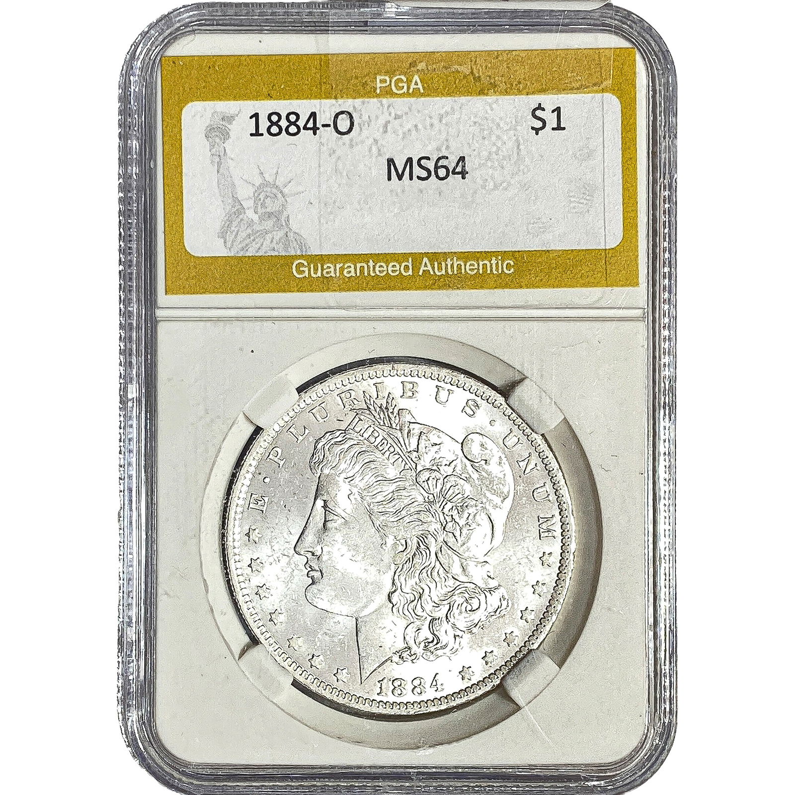 1884-O Morgan Silver Dollar PGA MS64 (1 of 2)