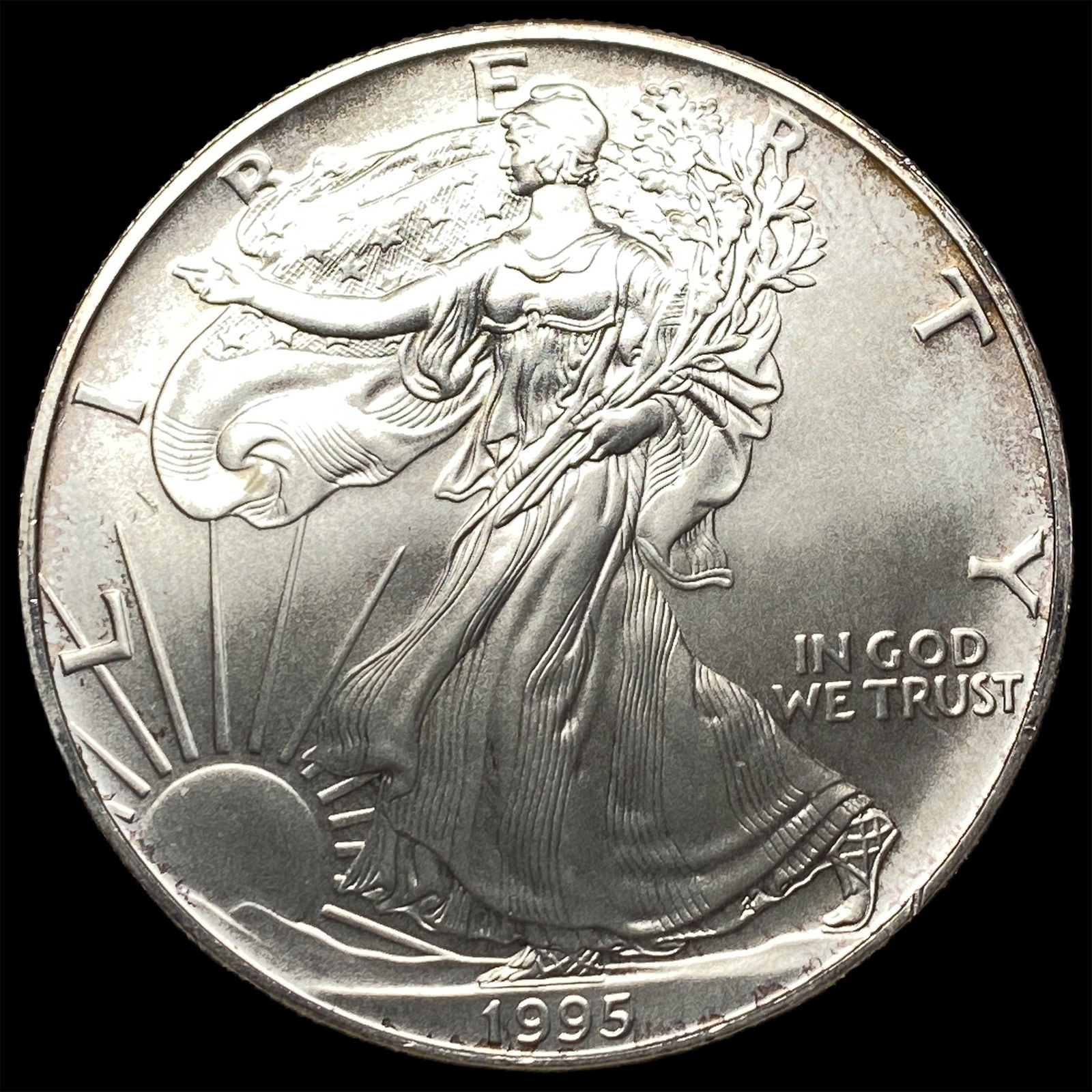 1995 Silver American Eagle $1 GEM BU (1 of 2)