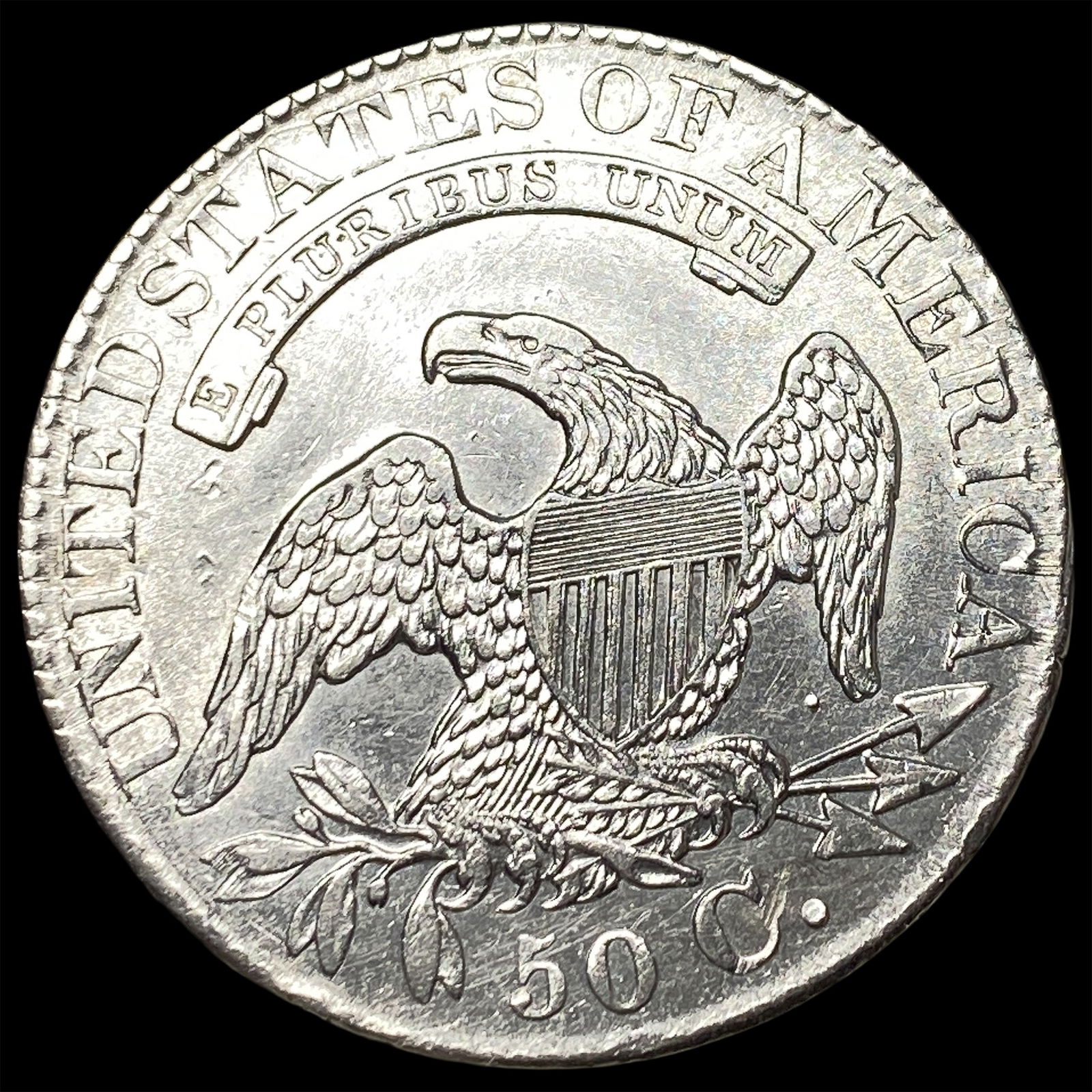 1827 Capped Bust Half Dollar CLOSELY UNCIRCULATED - 2