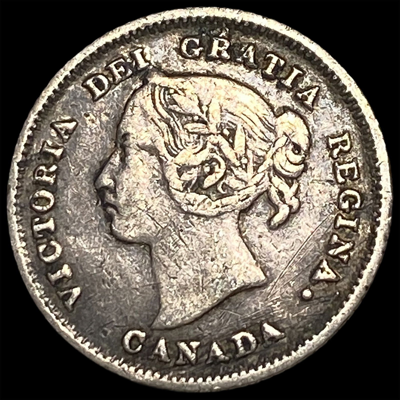 1882-H Canada Silver 5 Cents ABOUT UNCIRCULATED (1 of 2)