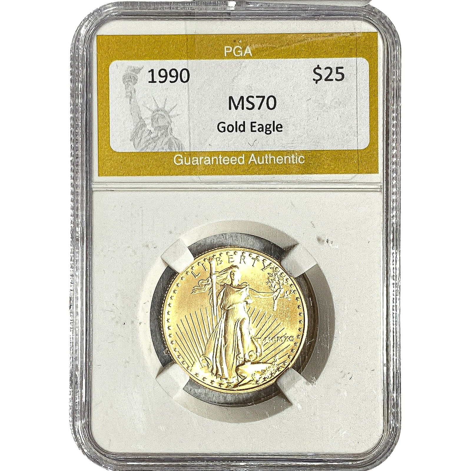 1990 1/2oz $25 Gold Eagle PGA MS70 (1 of 2)