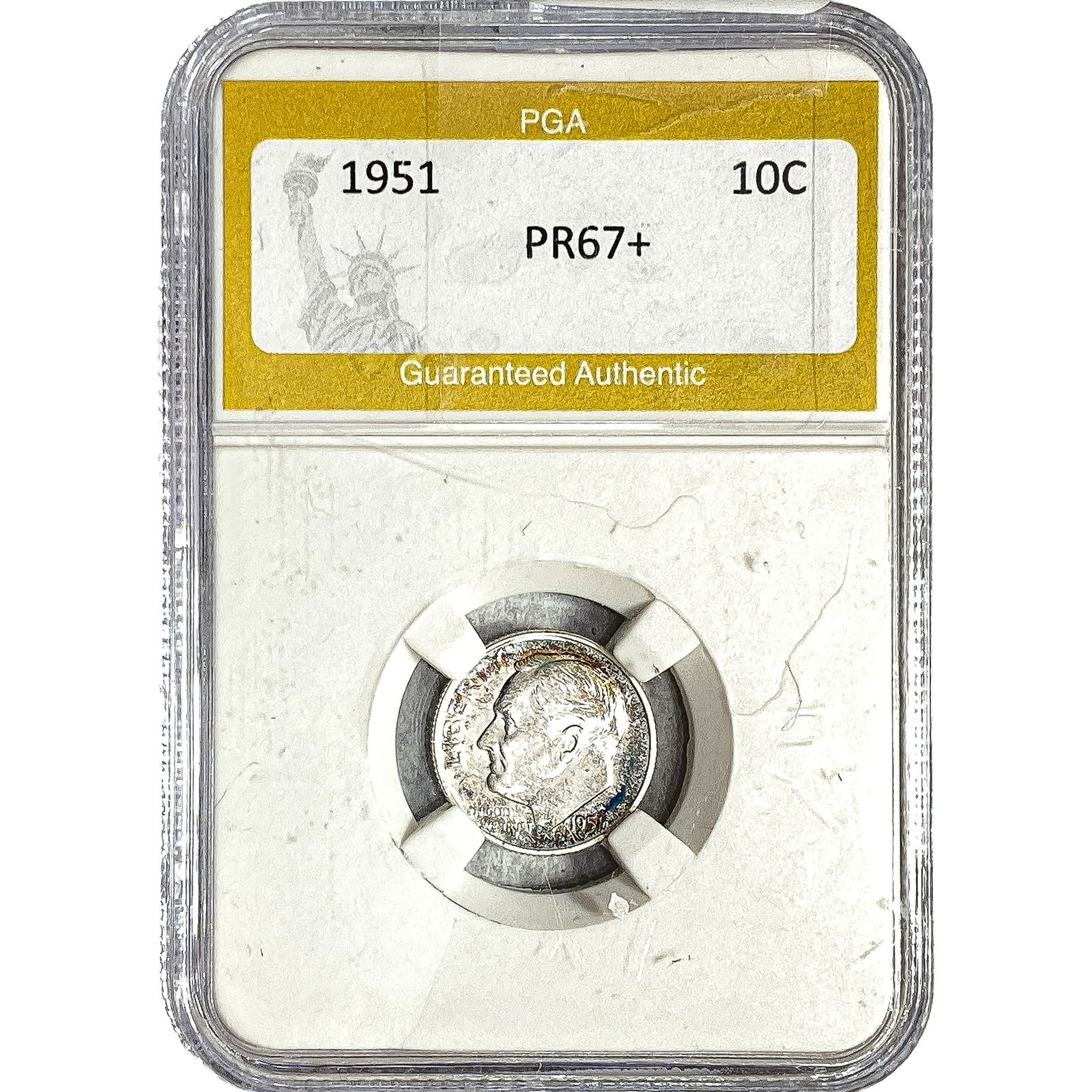 1951 Roosevelt Dime PGA PR67+: 1951 Roosevelt Dime PGA PR67+