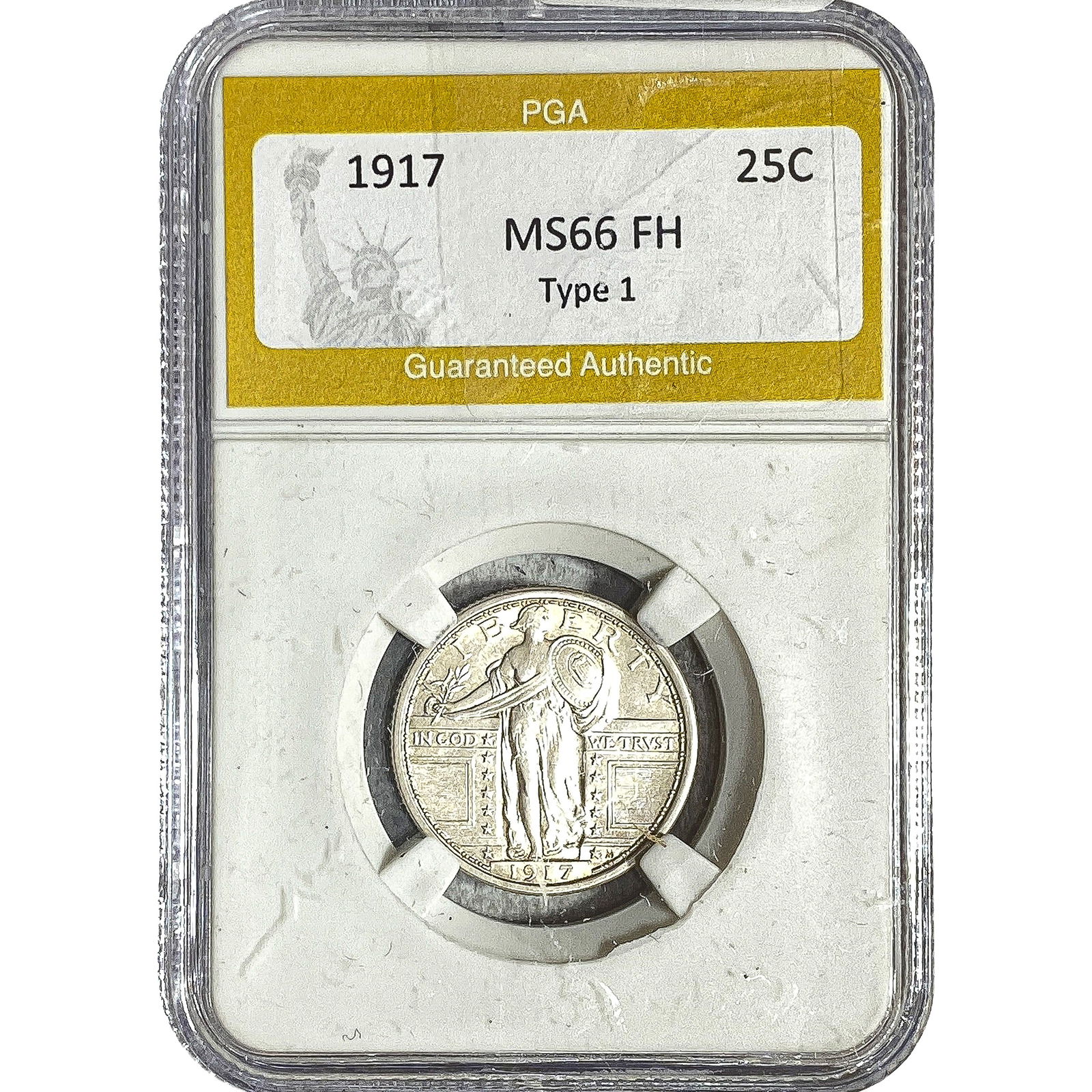 1917 Standing Liberty Quarter PGA MS66 FH Type 1 (1 of 2)