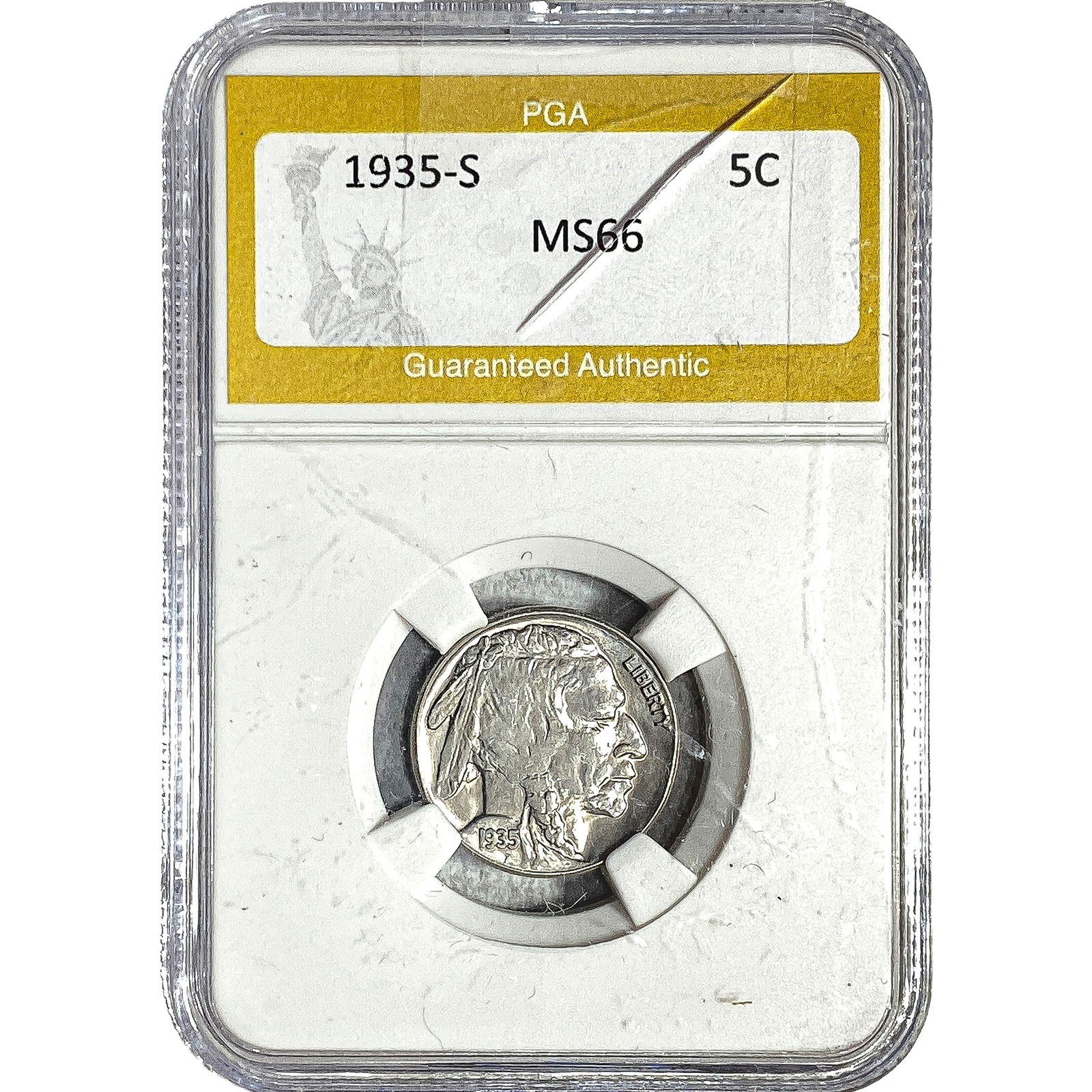 1935-S Buffalo Nickel PGA MS66 (1 of 2)
