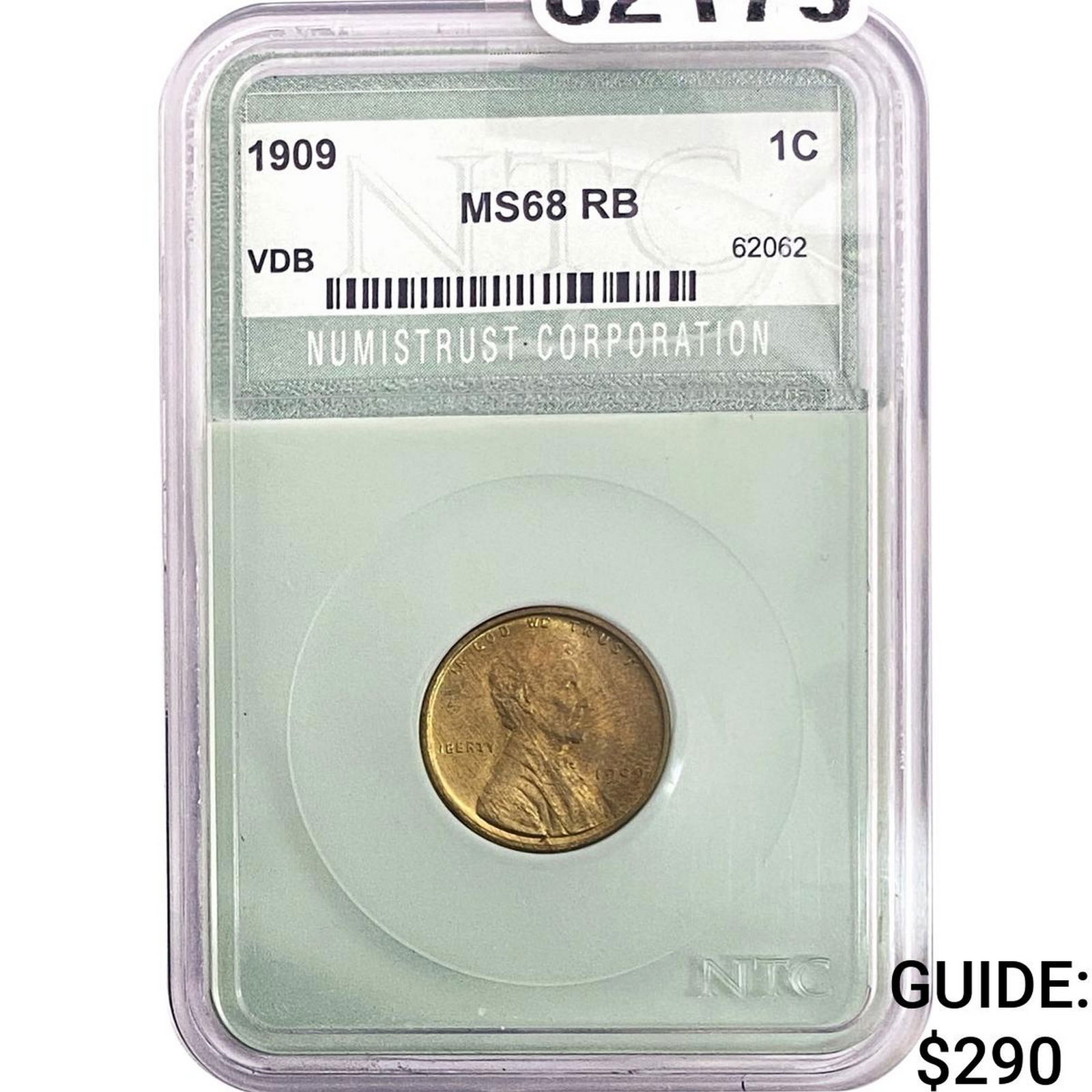1909 Wheat Cent NTC MS68 RB (1 of 2)
