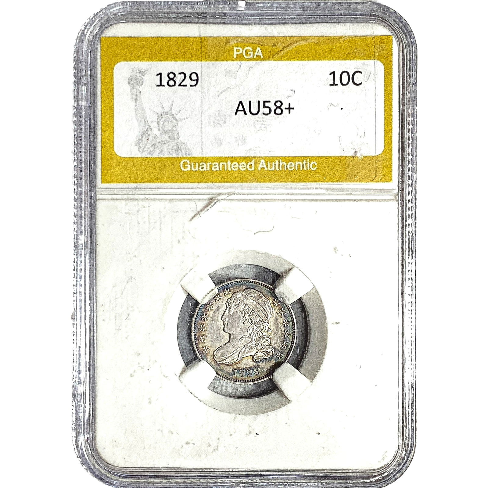 1829 Capped Bust Dime PGA AU58+ (1 of 2)
