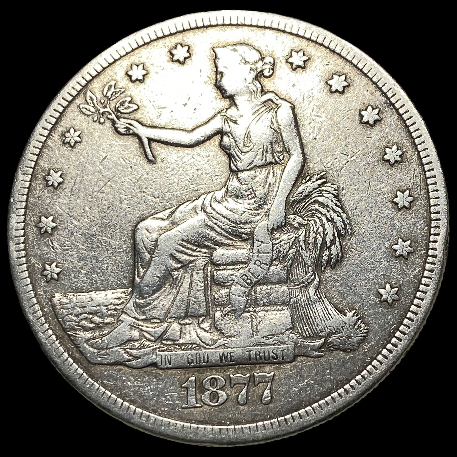 1877-S Silver Trade Dollar LIGHTLY CIRCULATED (1 of 2)