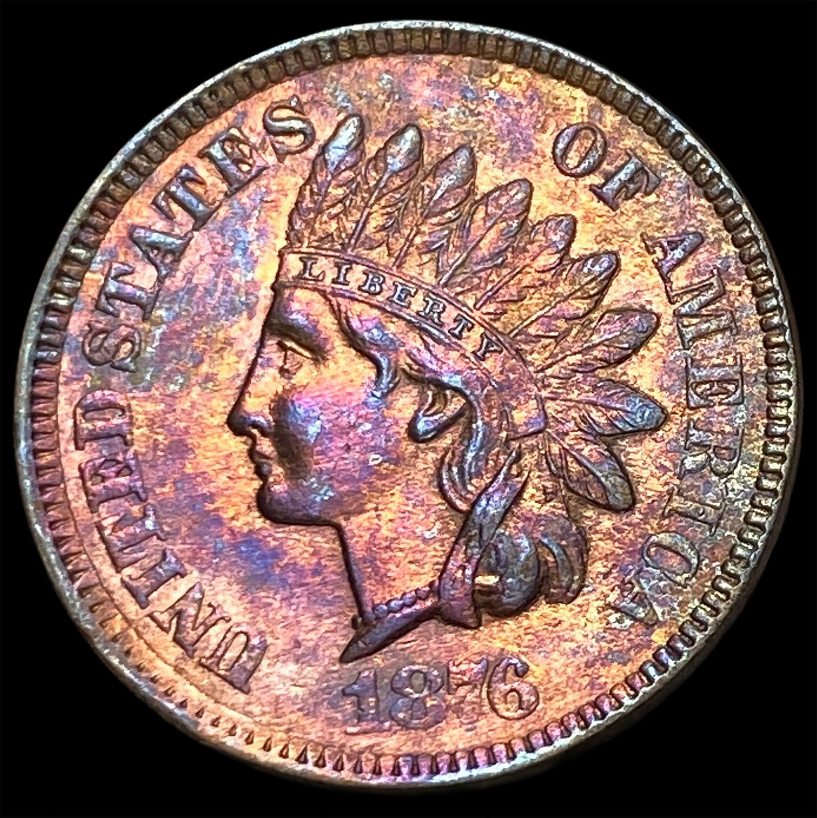 1876 Indian Head Cent UNCIRCULATED (1 of 2)