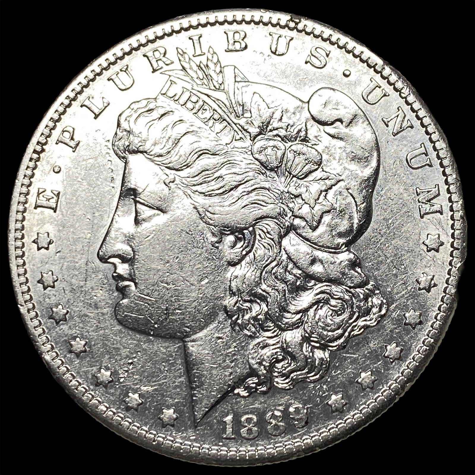 1889-S Silver Morgan Dollar CLOSELY UNCIRCULATED: 1889-S Silver Morgan Dollar CLOSELY UNCIRCULATED
