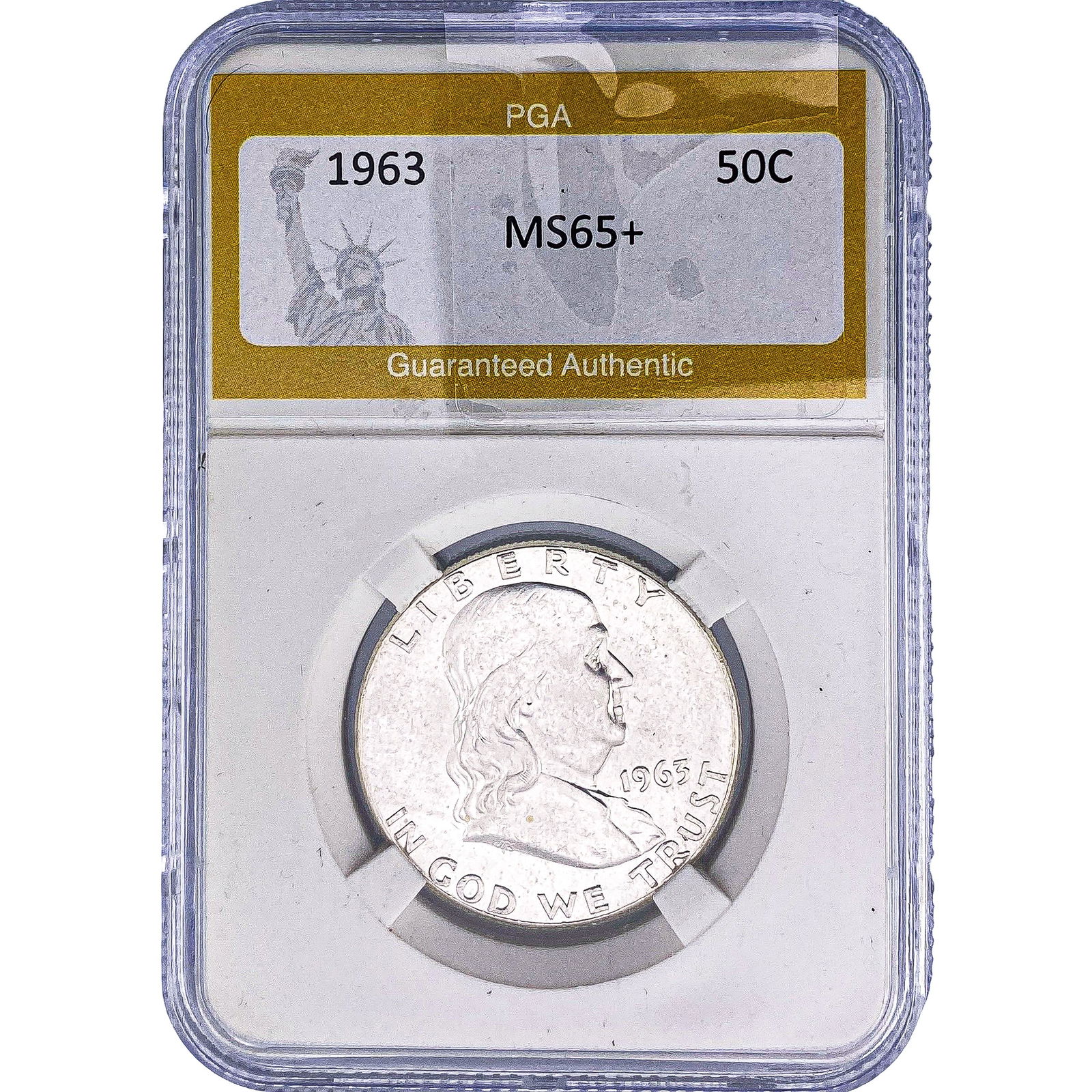 1963 Franklin Half Dollar PGA MS65+ (1 of 2)