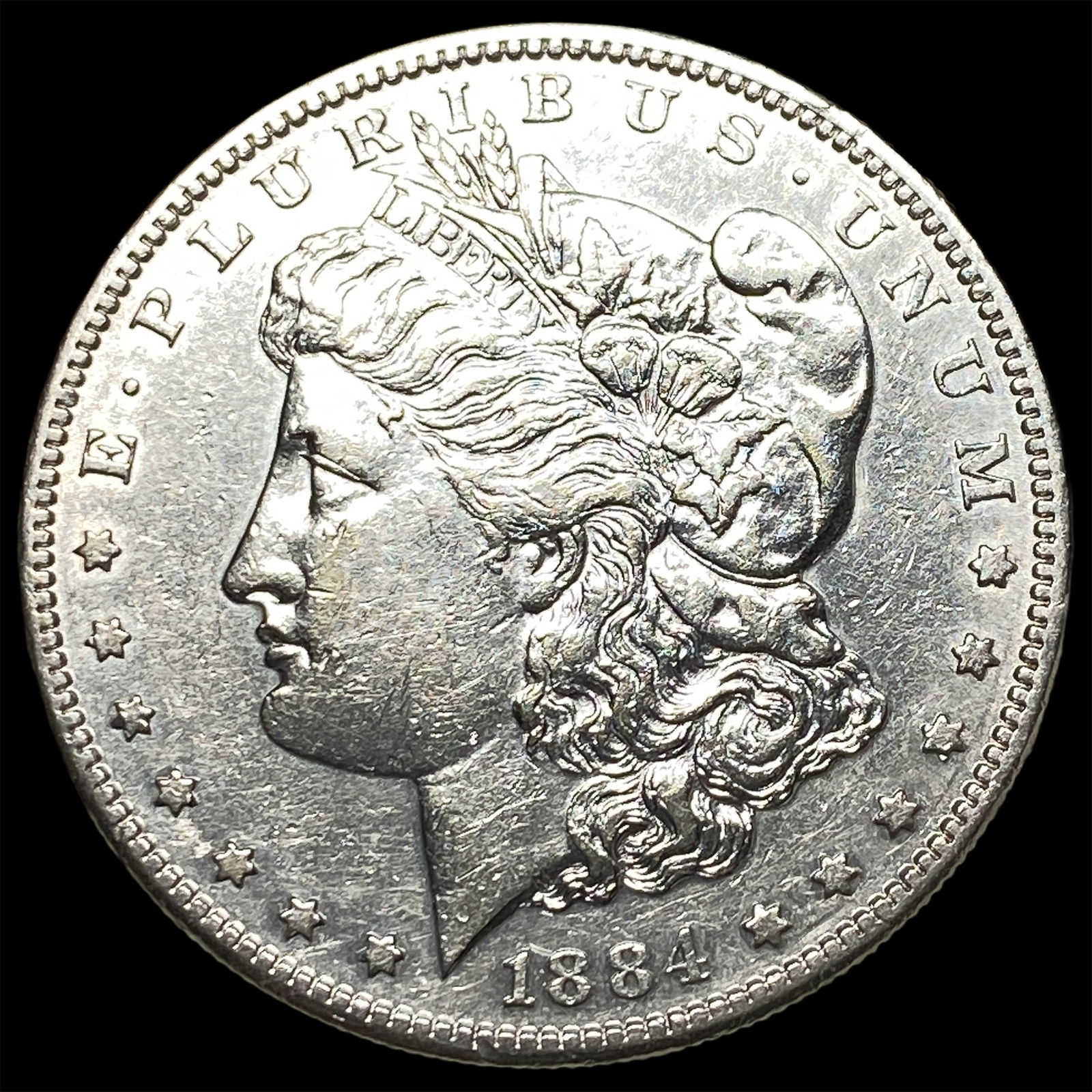 1884-S Silver Morgan Dollar CLOSELY UNCIRCULATED: 1884-S Silver Morgan Dollar CLOSELY UNCIRCULATED