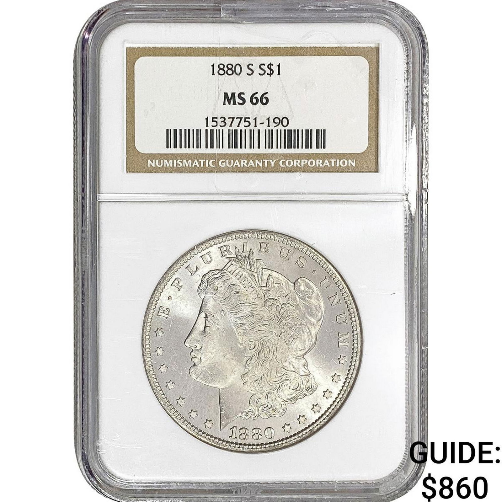 1880-S Morgan Silver Dollar NGC MS66 (1 of 2)