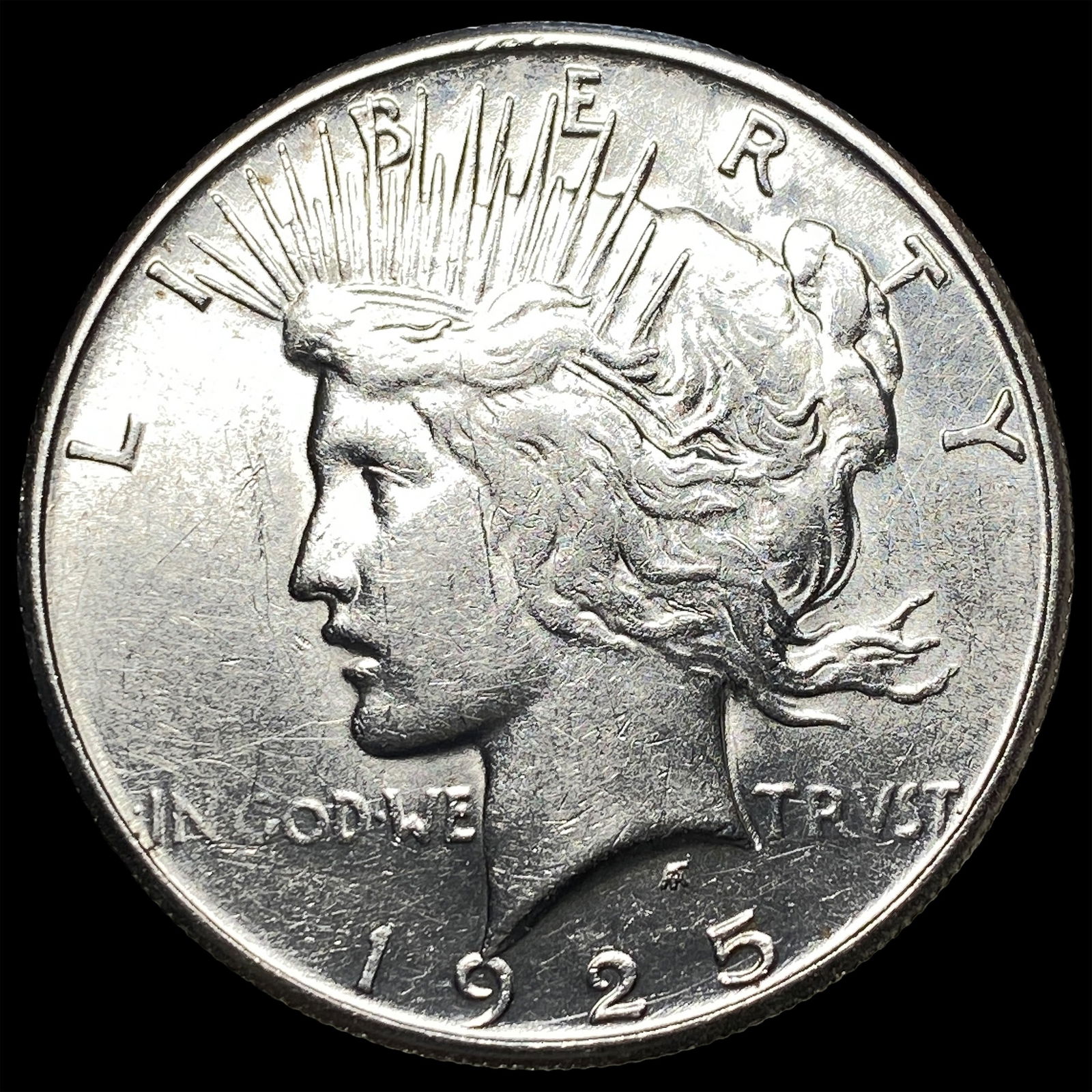 1925-S Silver Peace Dollar CHOICE AU (1 of 2)