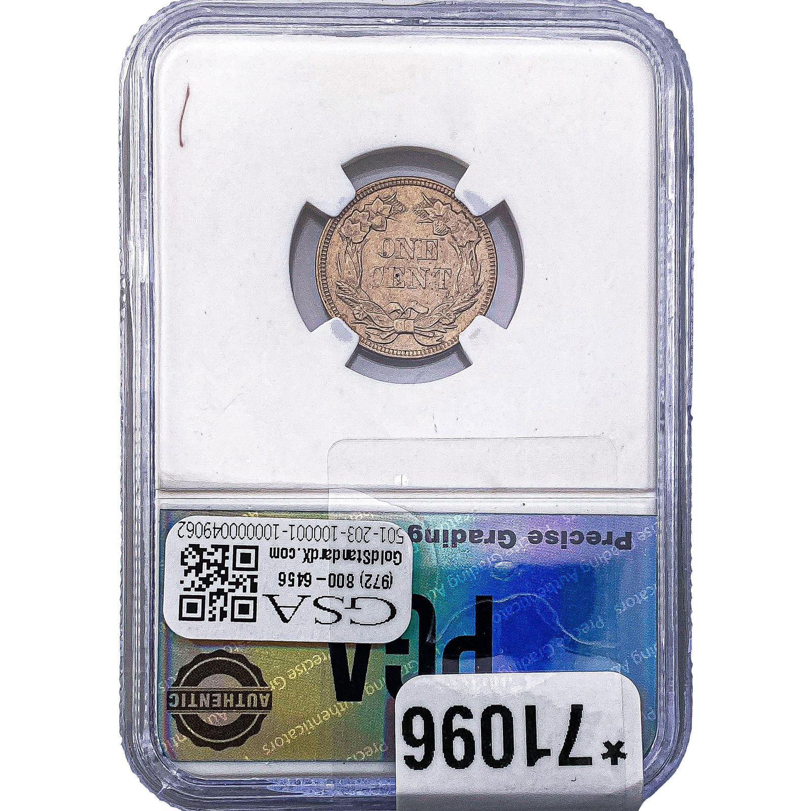 1857 Flying Eagle Cent PGA MS63 - 2