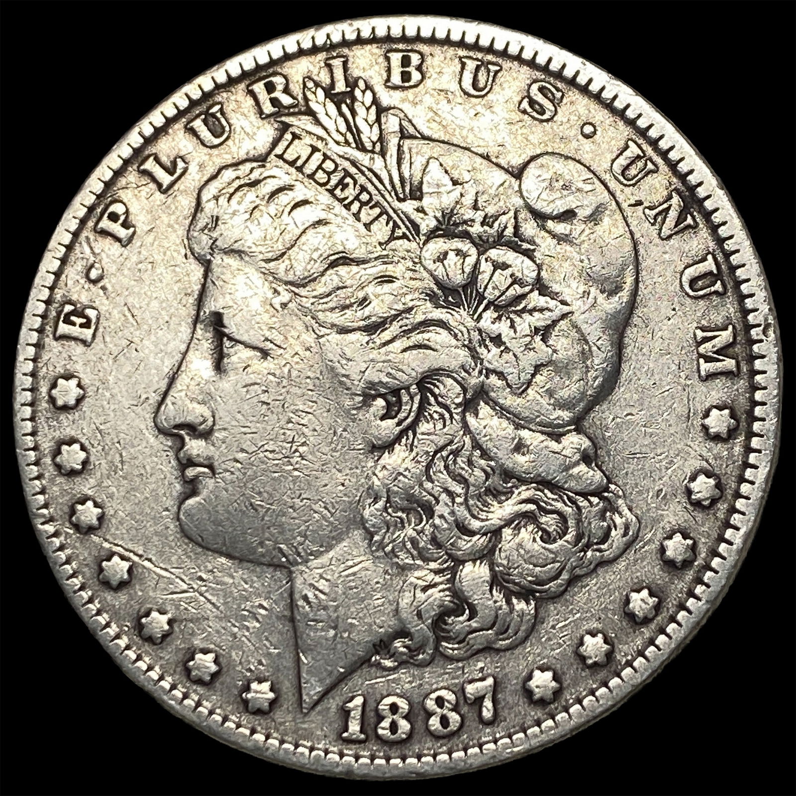 1887 Morgan Silver Dollar LIGHTLY CIRCULATED: 1887 Morgan Silver Dollar LIGHTLY CIRCULATED