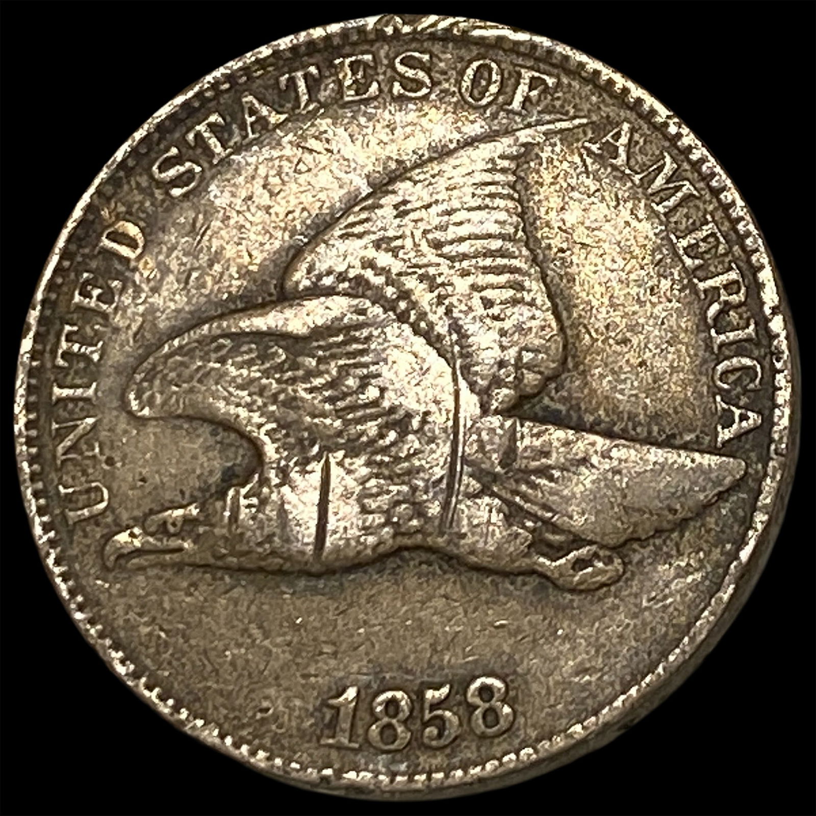 1858 Copper-Nickel Flying Eagle Cent HIGH GRADE: 1858 Copper-Nickel Flying Eagle Cent HIGH GRADE