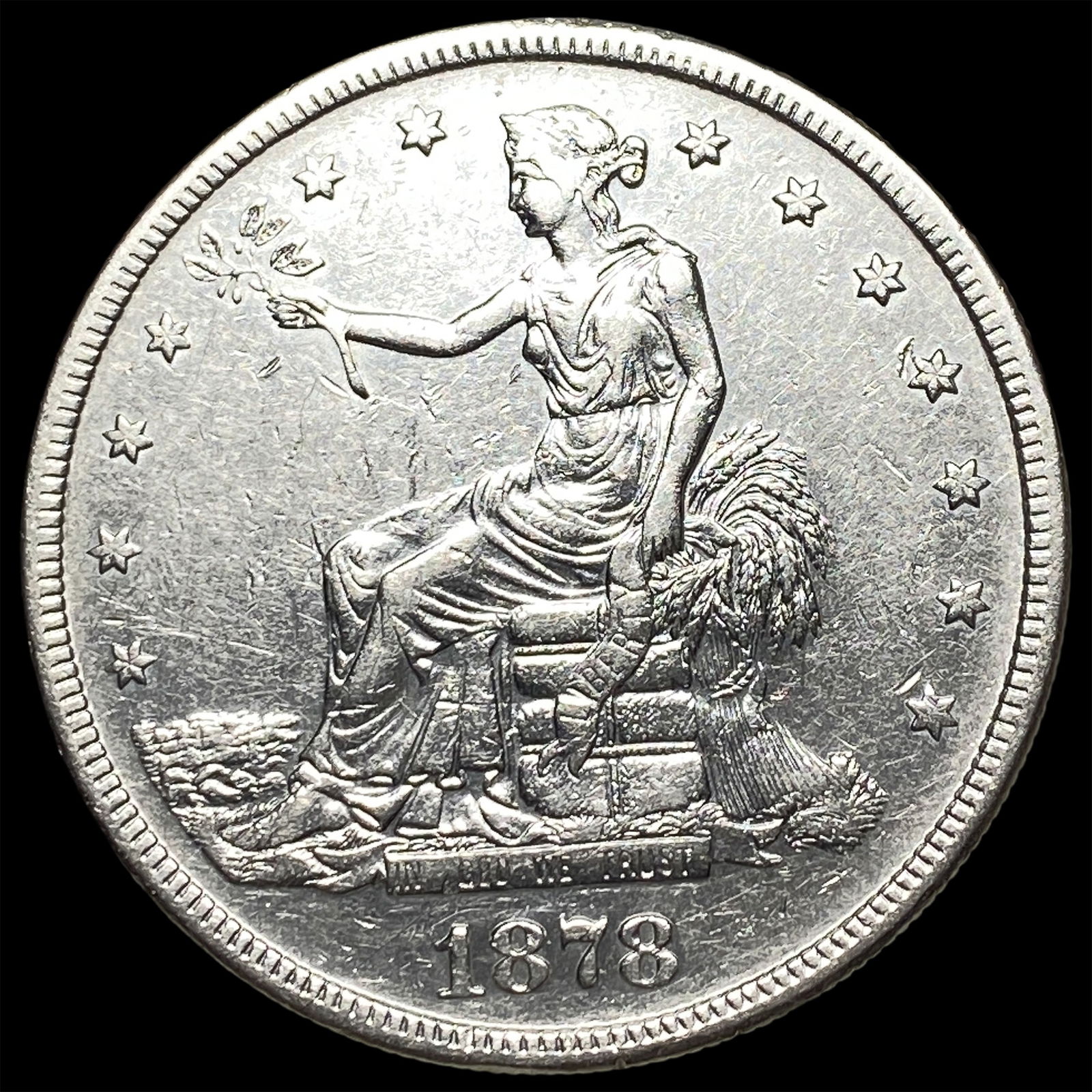 1878-S Silver Trade Dollar CLOSELY UNCIRCULATED (1 of 2)