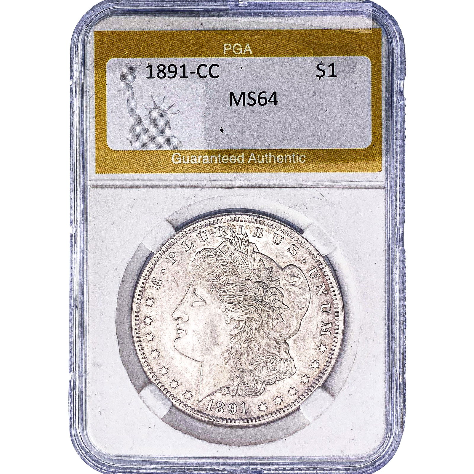 1891-CC Morgan Silver Dollar PGA MS64 (1 of 2)