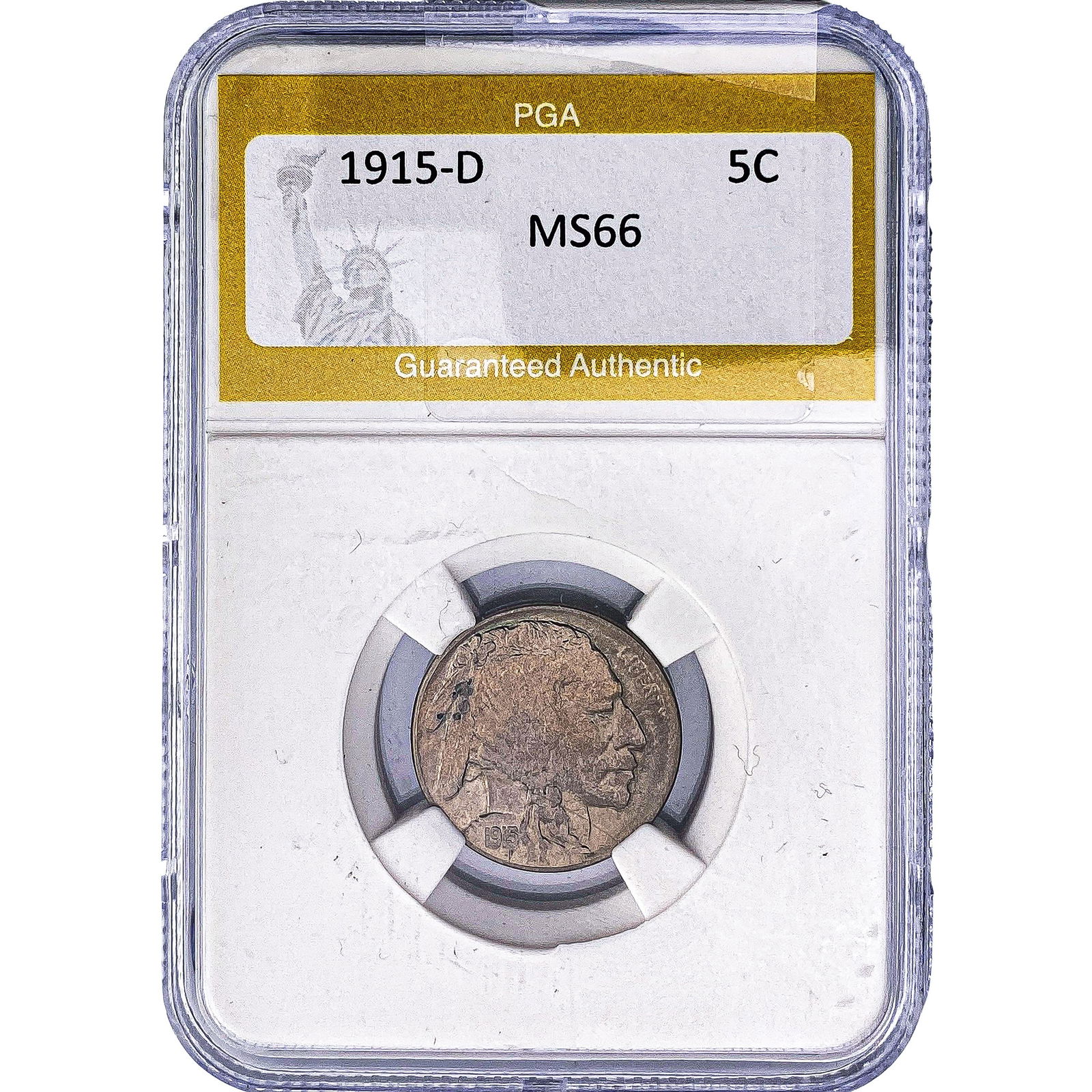 1915-D Buffalo Nickel PGA MS66 (1 of 2)