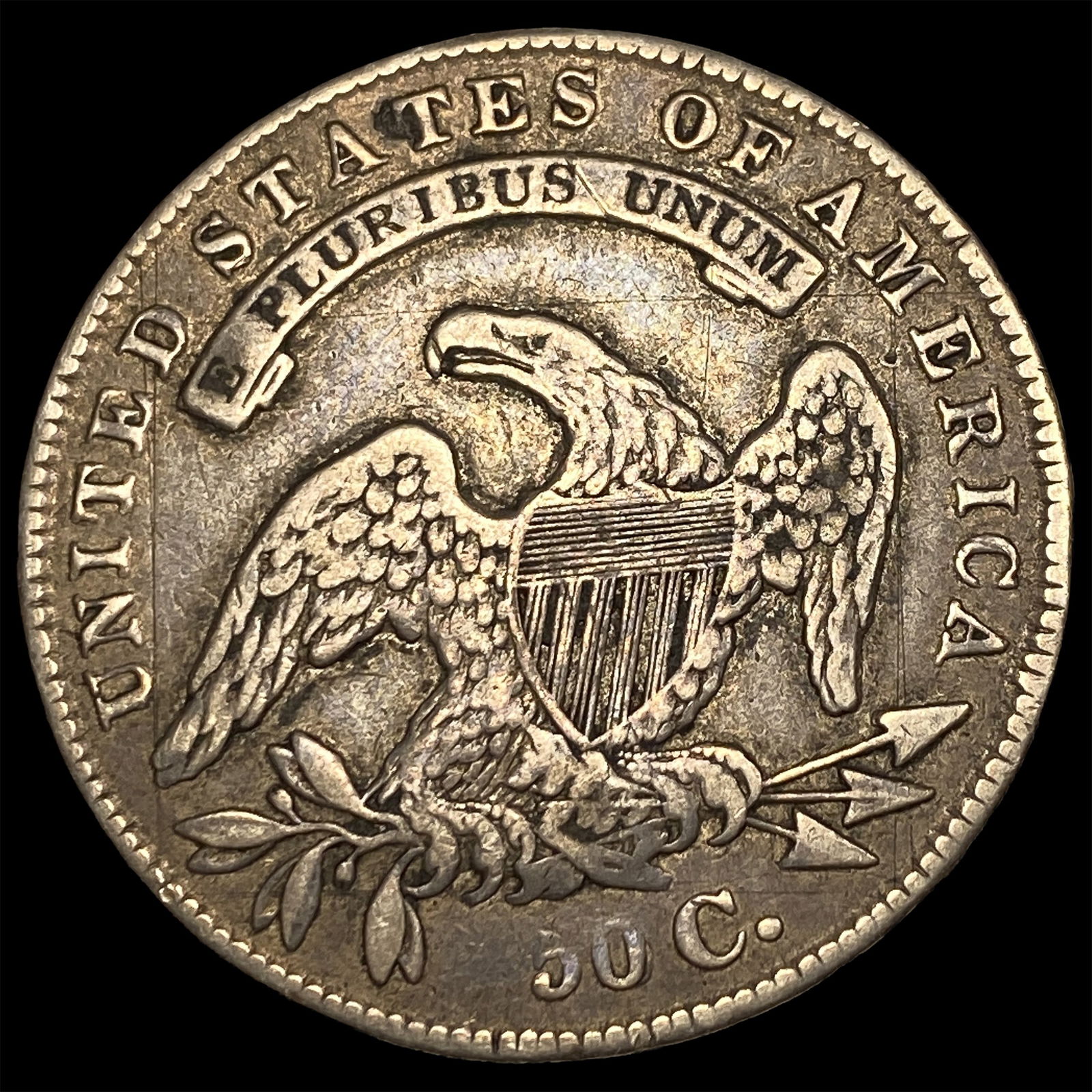 1834 Capped Bust Half Dollar ABOUT UNCIRCULATED - 2