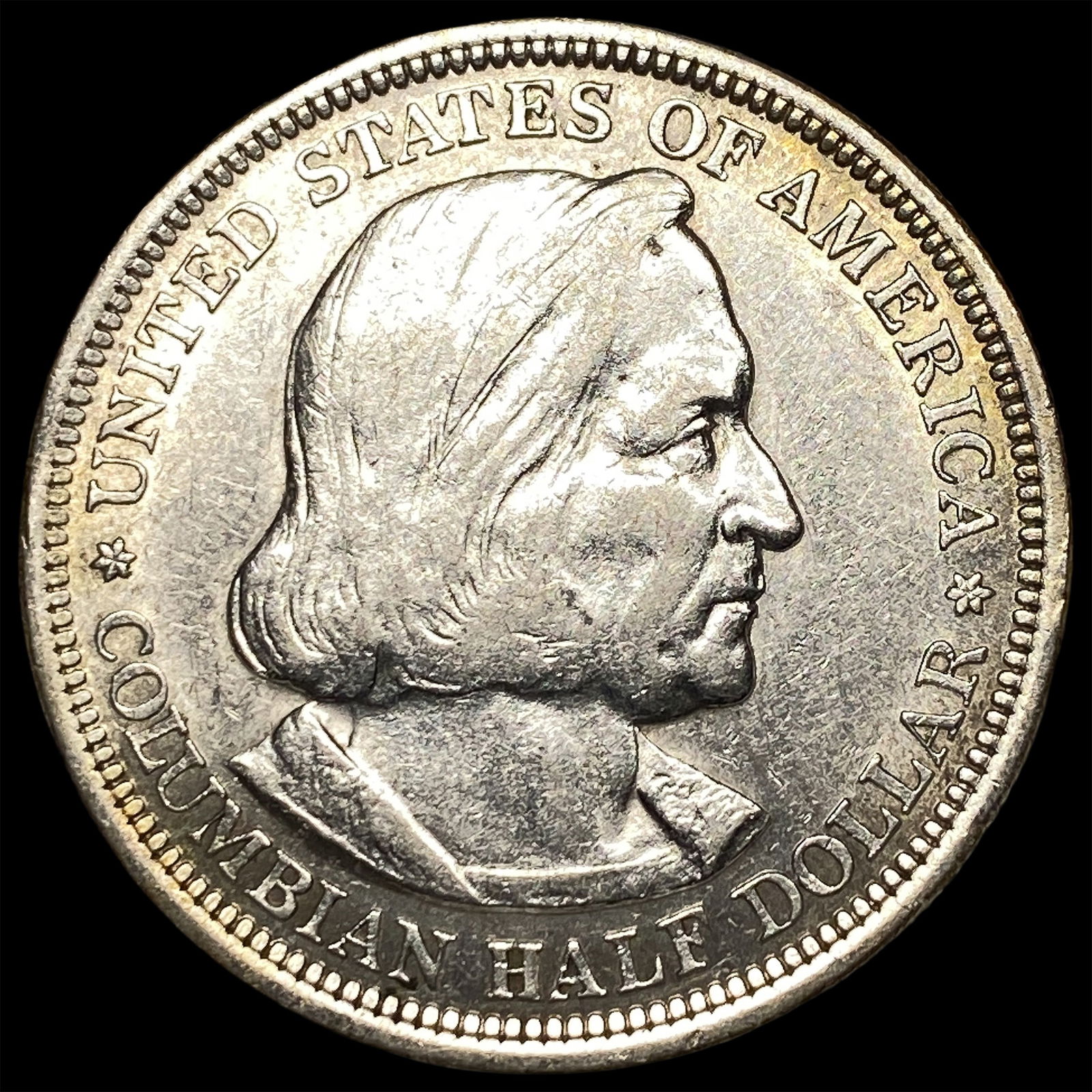 1893 Silver Columbian Half Dollar NEARLY UNCIRCULATED: 1893 Silver Columbian Half Dollar NEARLY UNCIRCULATED