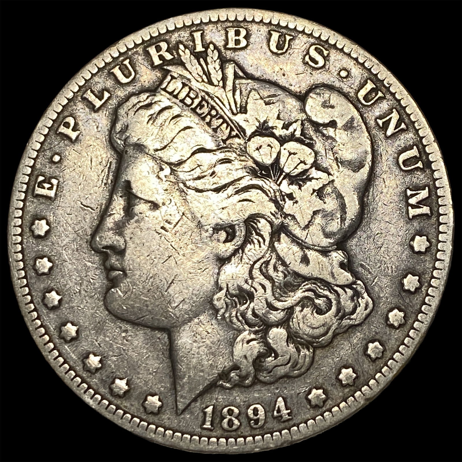 1894-O Silver Morgan Dollar ABOUT UNCIRCULATED (1 of 2)