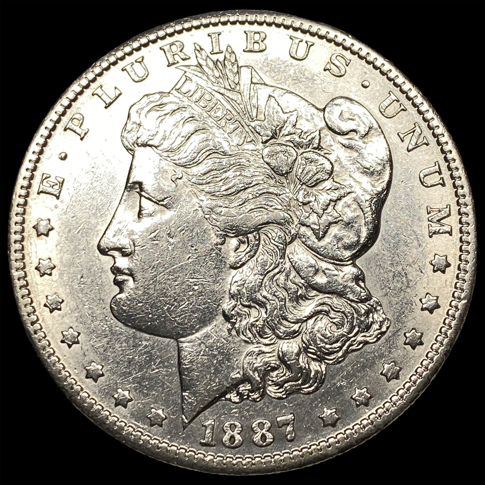 1887-S Silver Morgan Dollar CLOSELY UNCIRCULATED: 1887-S Silver Morgan Dollar CLOSELY UNCIRCULATED