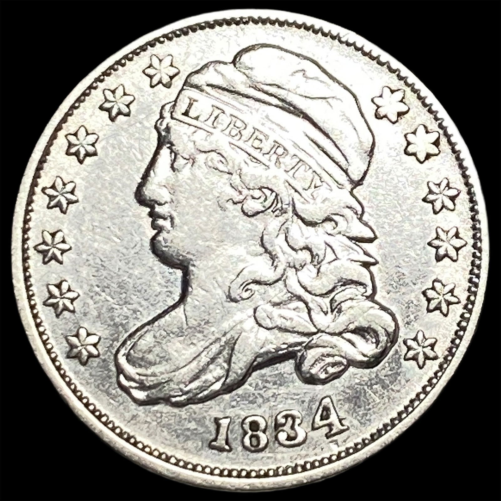 1834 Capped Bust Dime NEARLY UNCIRCULATED (1 of 2)