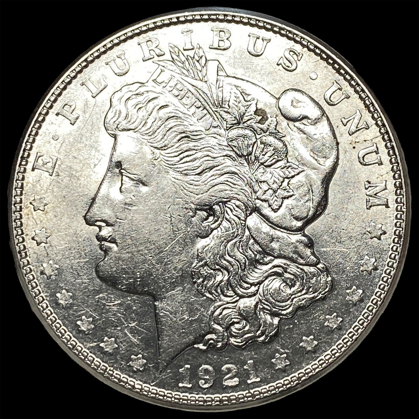 1921 Silver Morgan Dollar CLOSELY UNCIRCULATED (1 of 2)