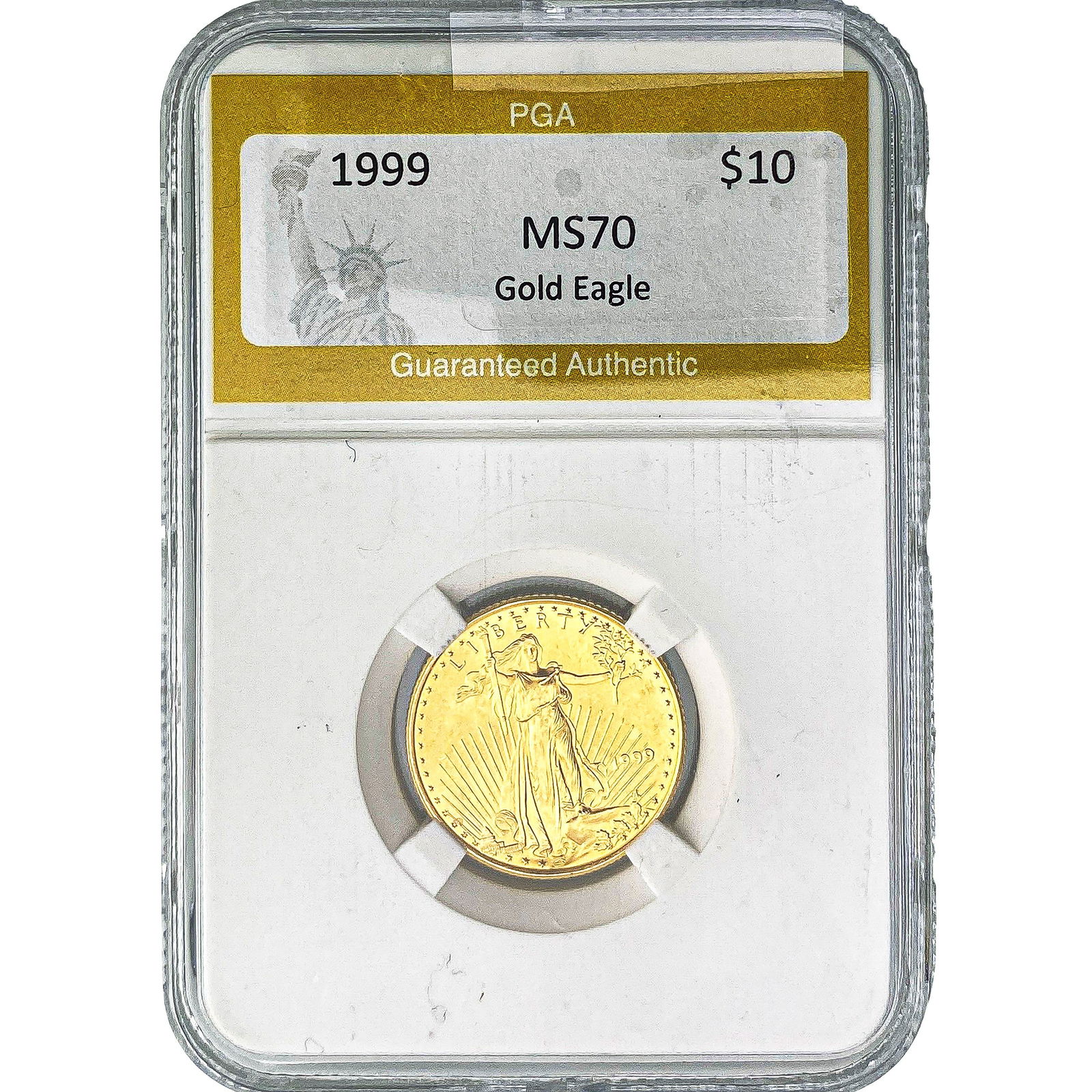 1999 1/4oz $10 Gold Eagle PGA MS70 (1 of 2)