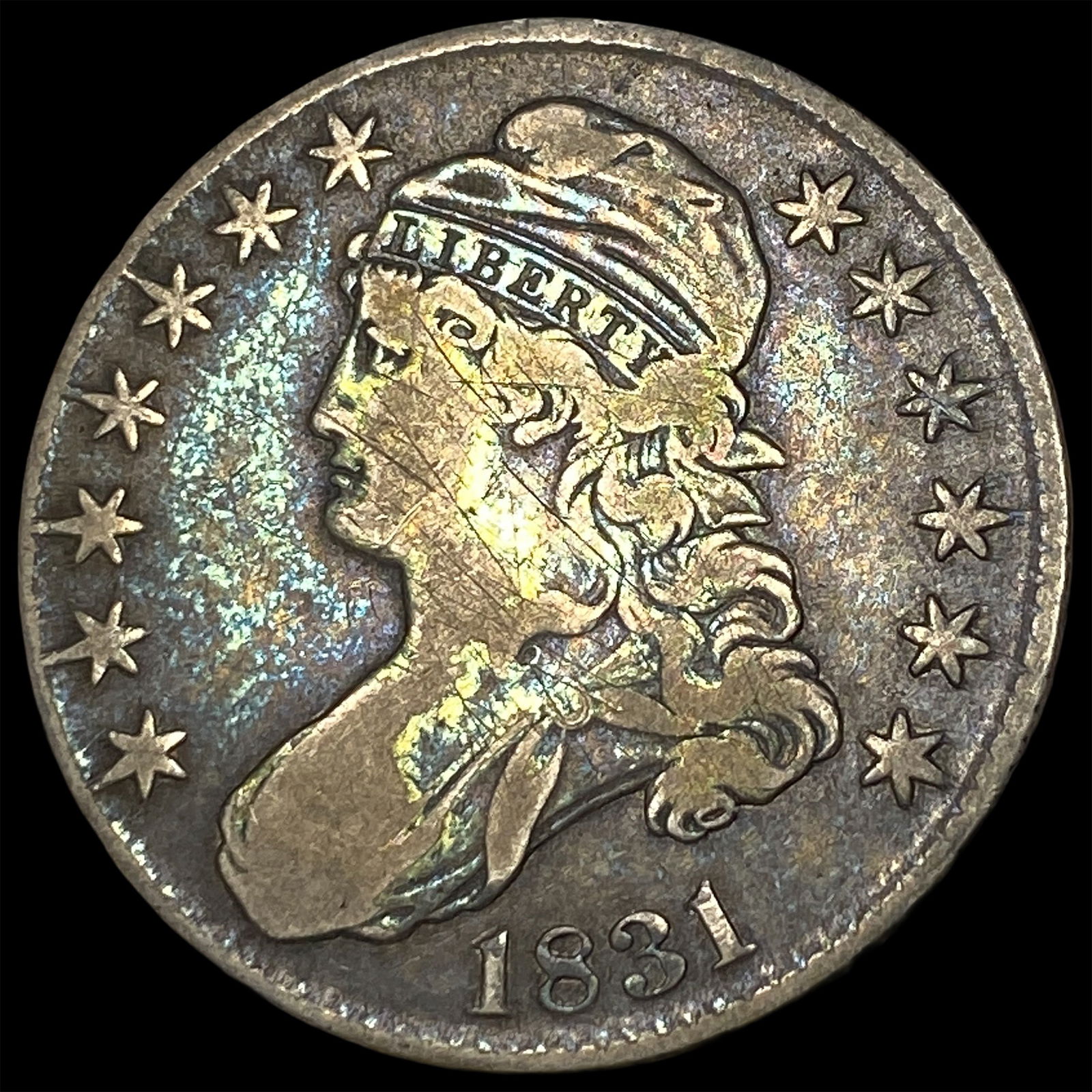 1831 Capped Bust Half Dollar LIGHTLY CIRCULATED (1 of 2)
