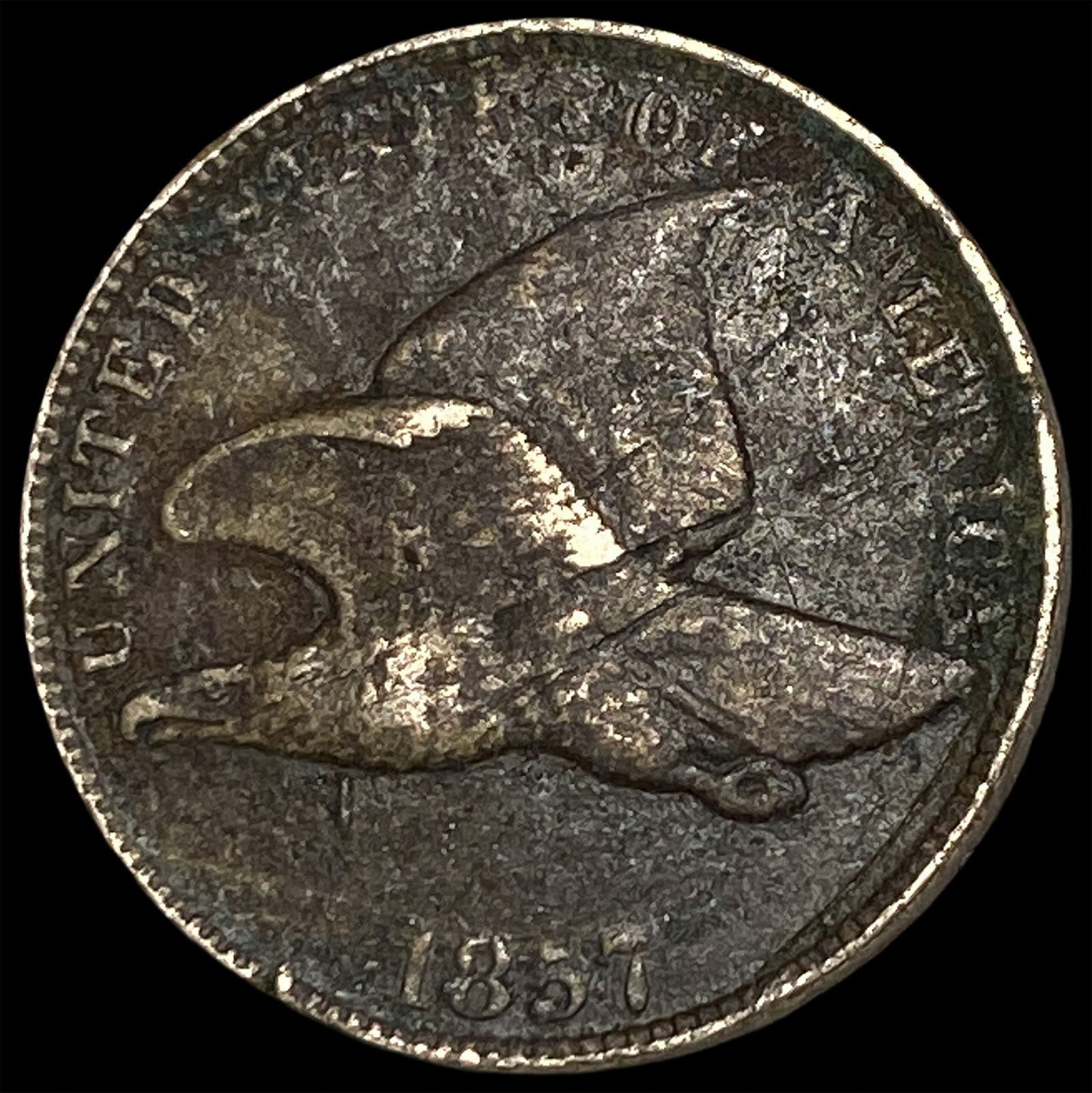 1857 Copper-Nickel Flying Eagle Cent HIGH GRADE: 1857 Copper-Nickel Flying Eagle Cent HIGH GRADE