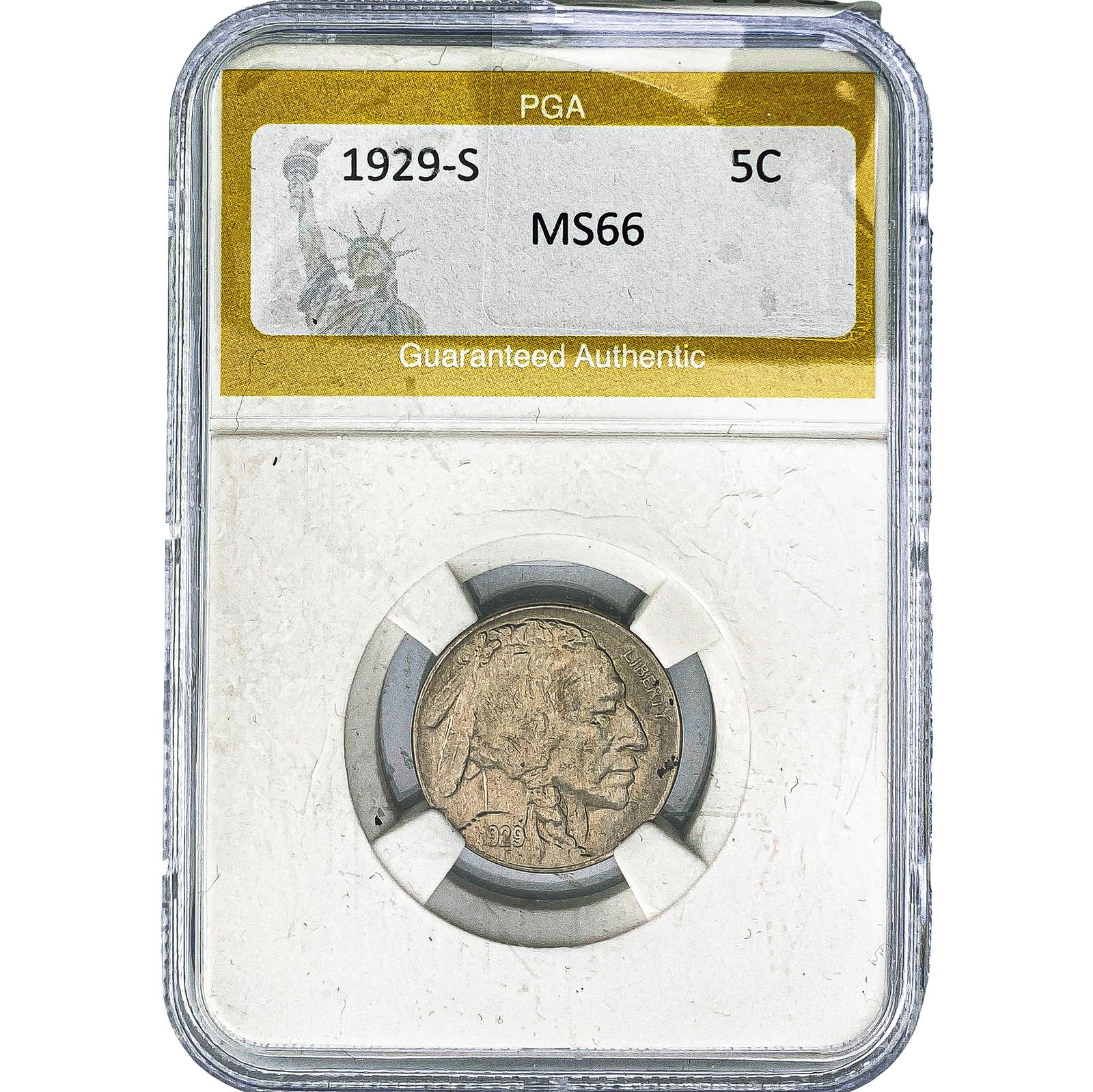 1929-S Buffalo Nickel PGA MS66 (1 of 2)