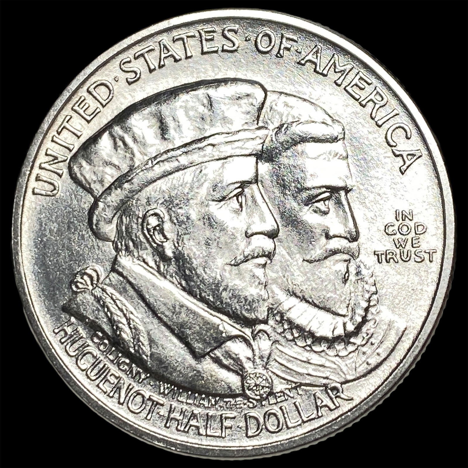 1924 Silver Huguenot-Walloon Half Dollar UNCIRCULATED (1 of 2)