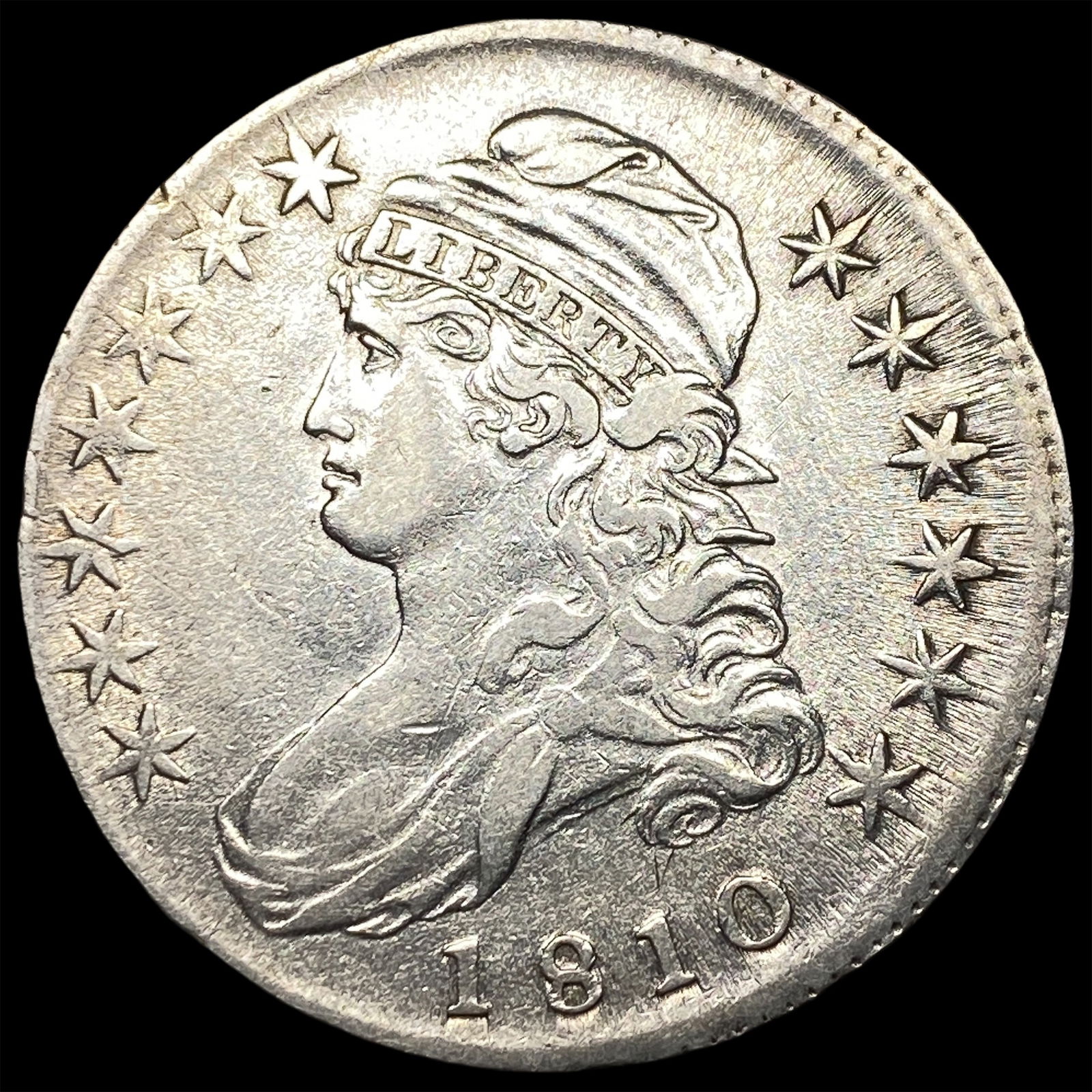 1810 Capped Bust Half Dollar CLOSELY UNCIRCULATED (1 of 2)