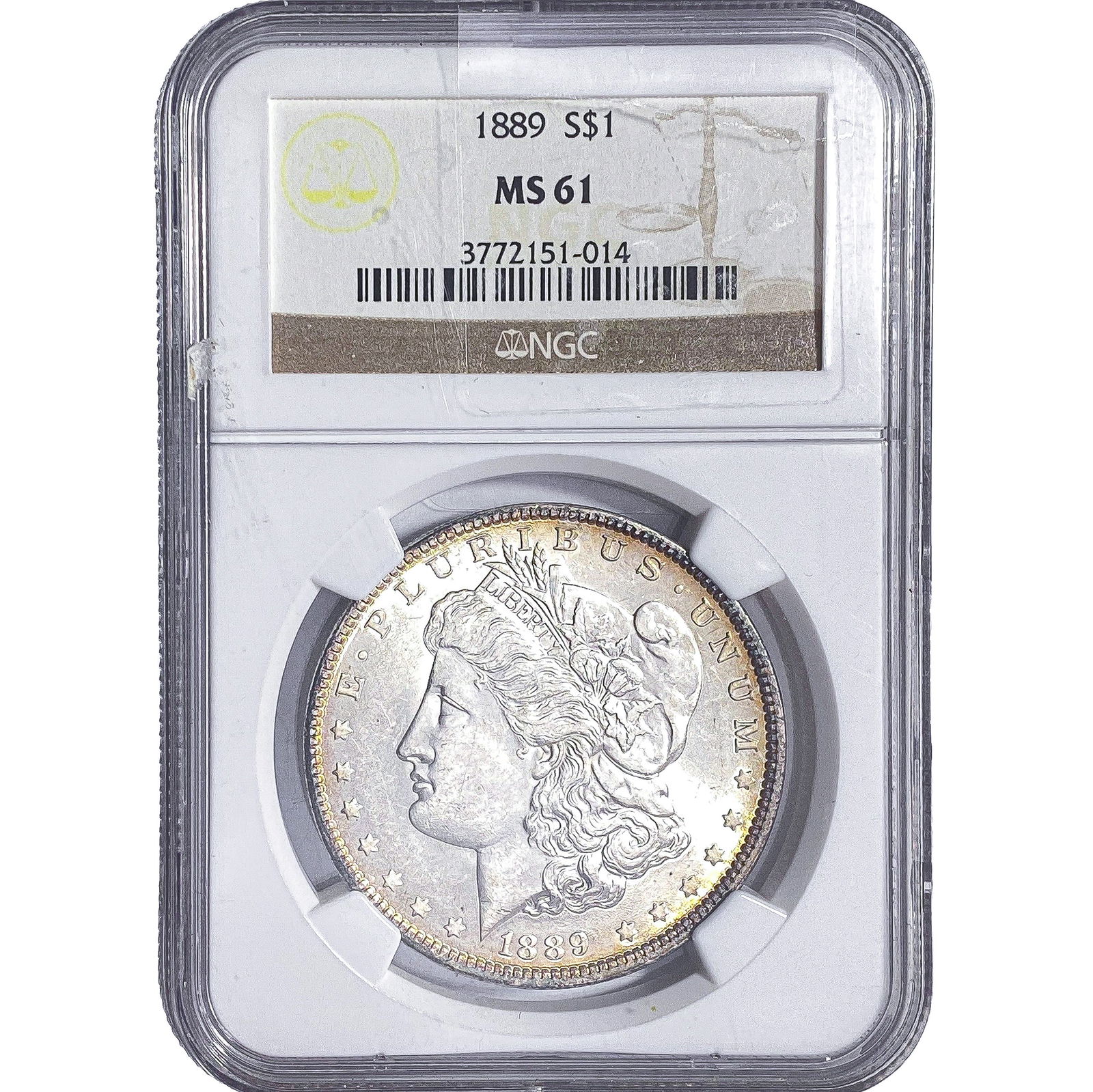 1889 Morgan Silver Dollar NGC MS61 (1 of 2)