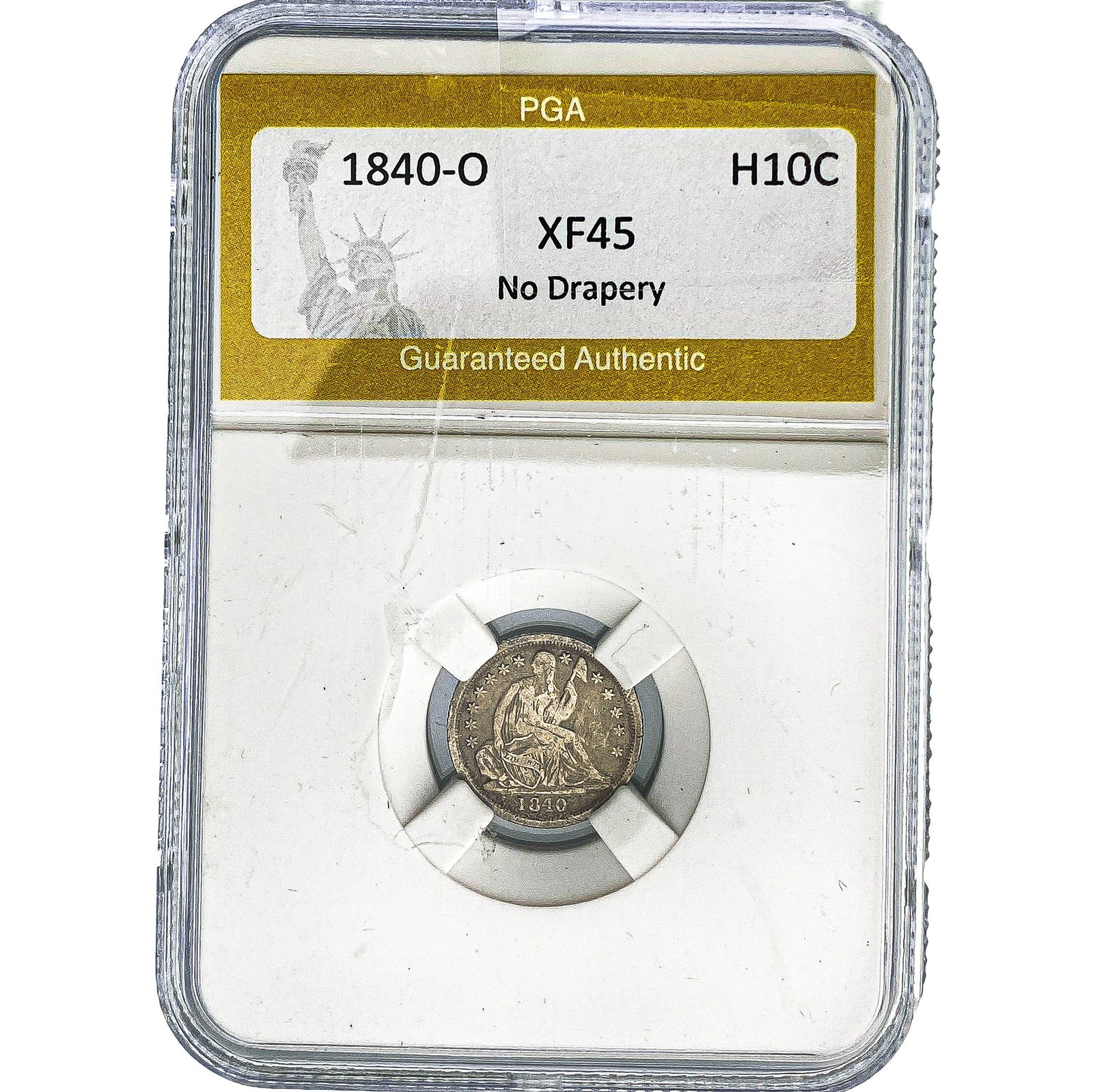 1840-O Seated Liberty Half Dime PGA XF45 No Drapery (1 of 2)