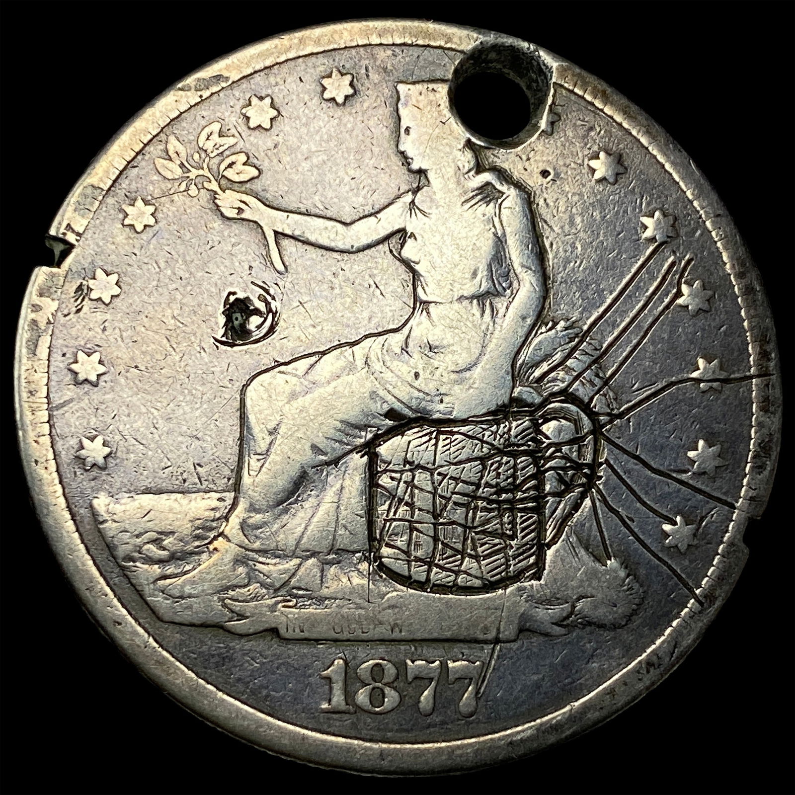 1877-S Silver Trade Dollar NICELY CIRCULATED: 1877-S Silver Trade Dollar NICELY CIRCULATED