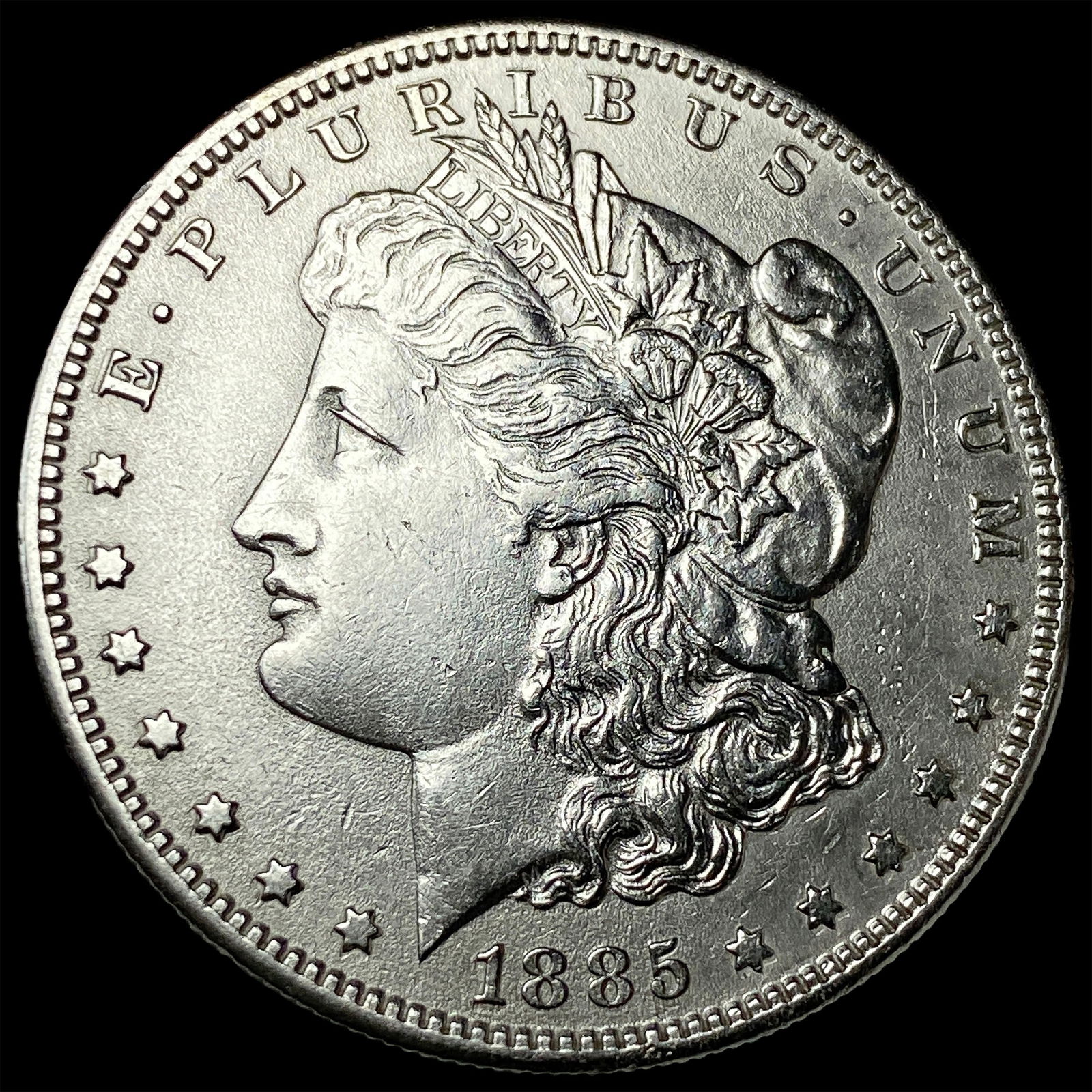 1885-S Silver Morgan Dollar CLOSELY UNCIRCULATED: 1885-S Silver Morgan Dollar CLOSELY UNCIRCULATED