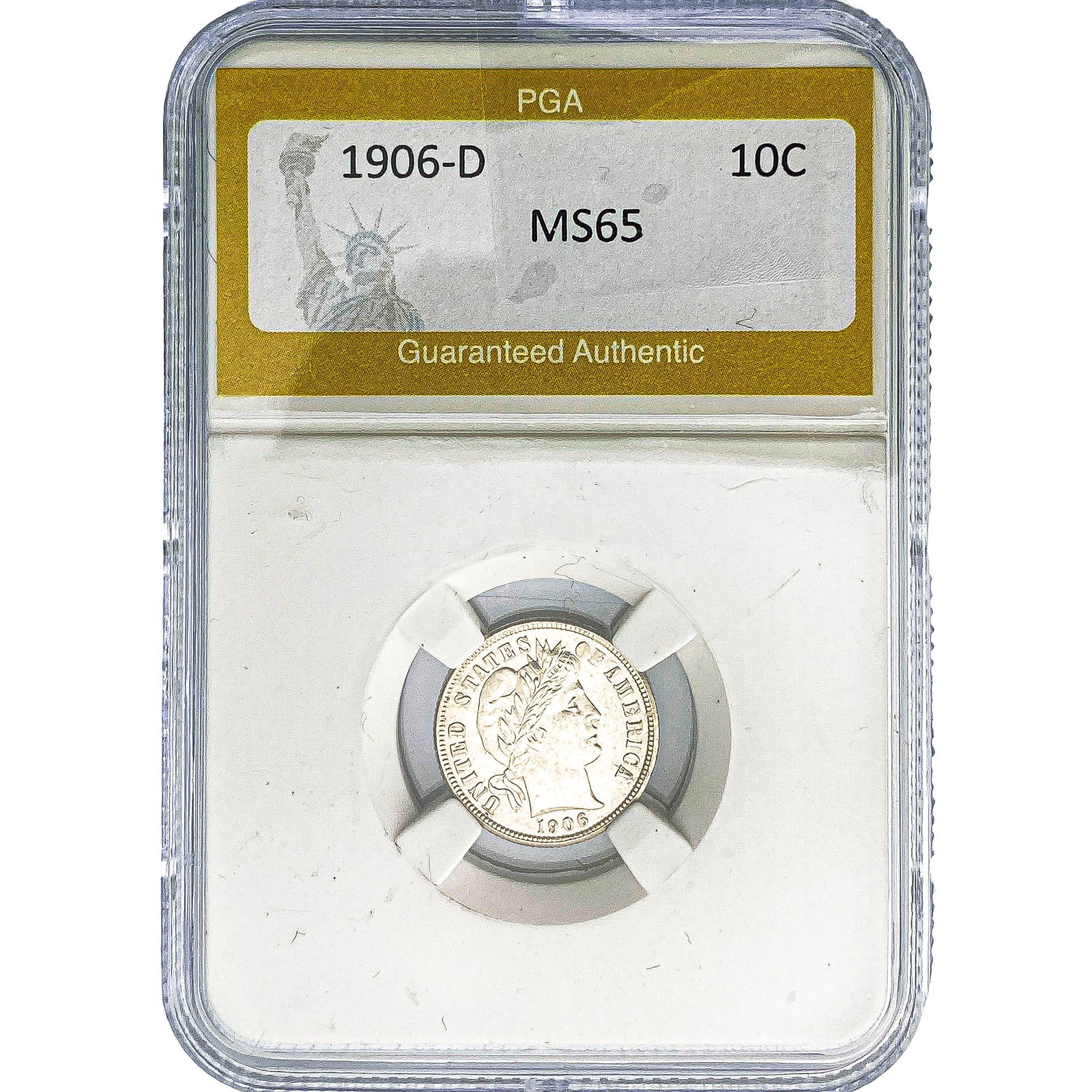1906-D Barber Dime PGA MS65 (1 of 2)