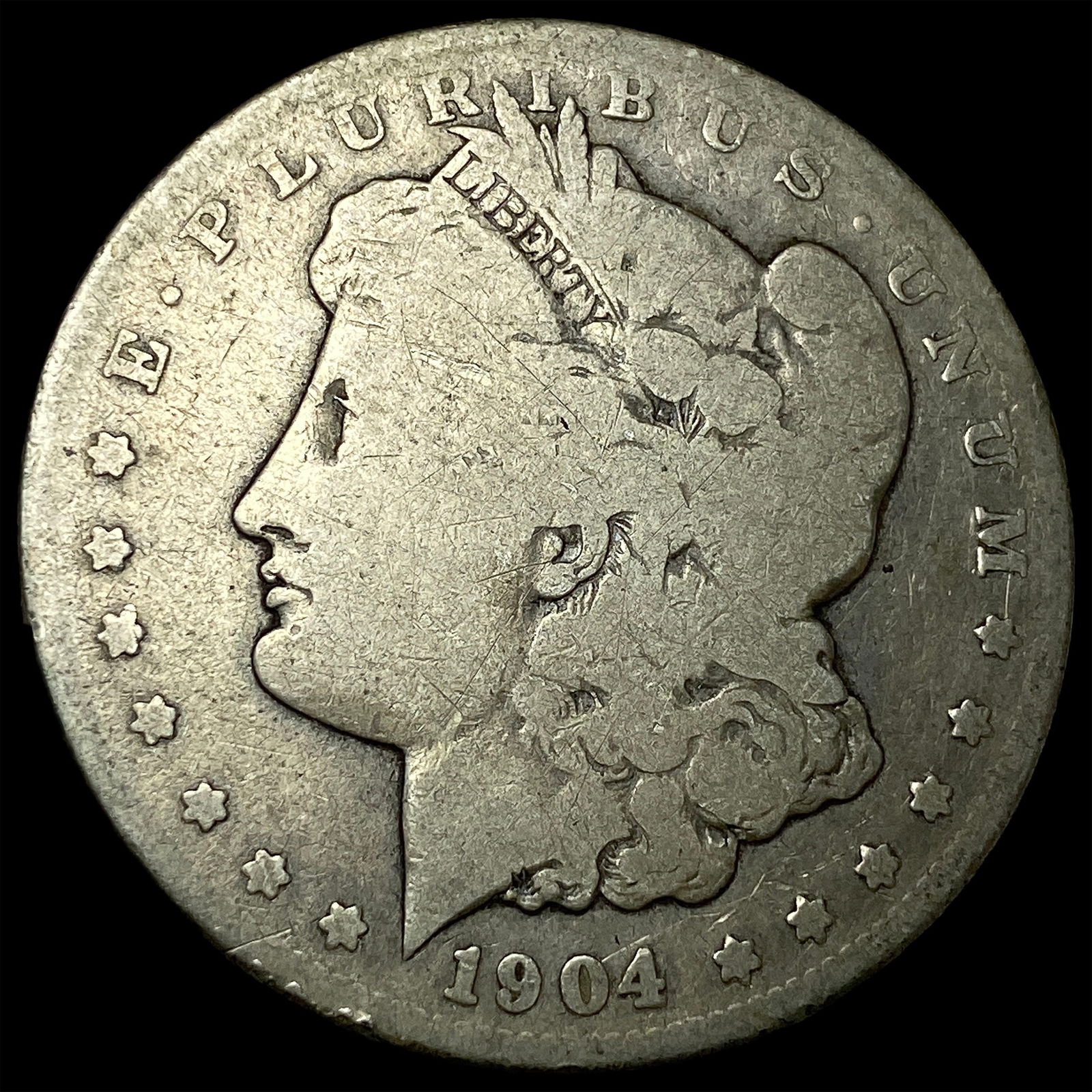 1904-S Silver Morgan Dollar NICELY CIRCULATED: 1904-S Silver Morgan Dollar NICELY CIRCULATED