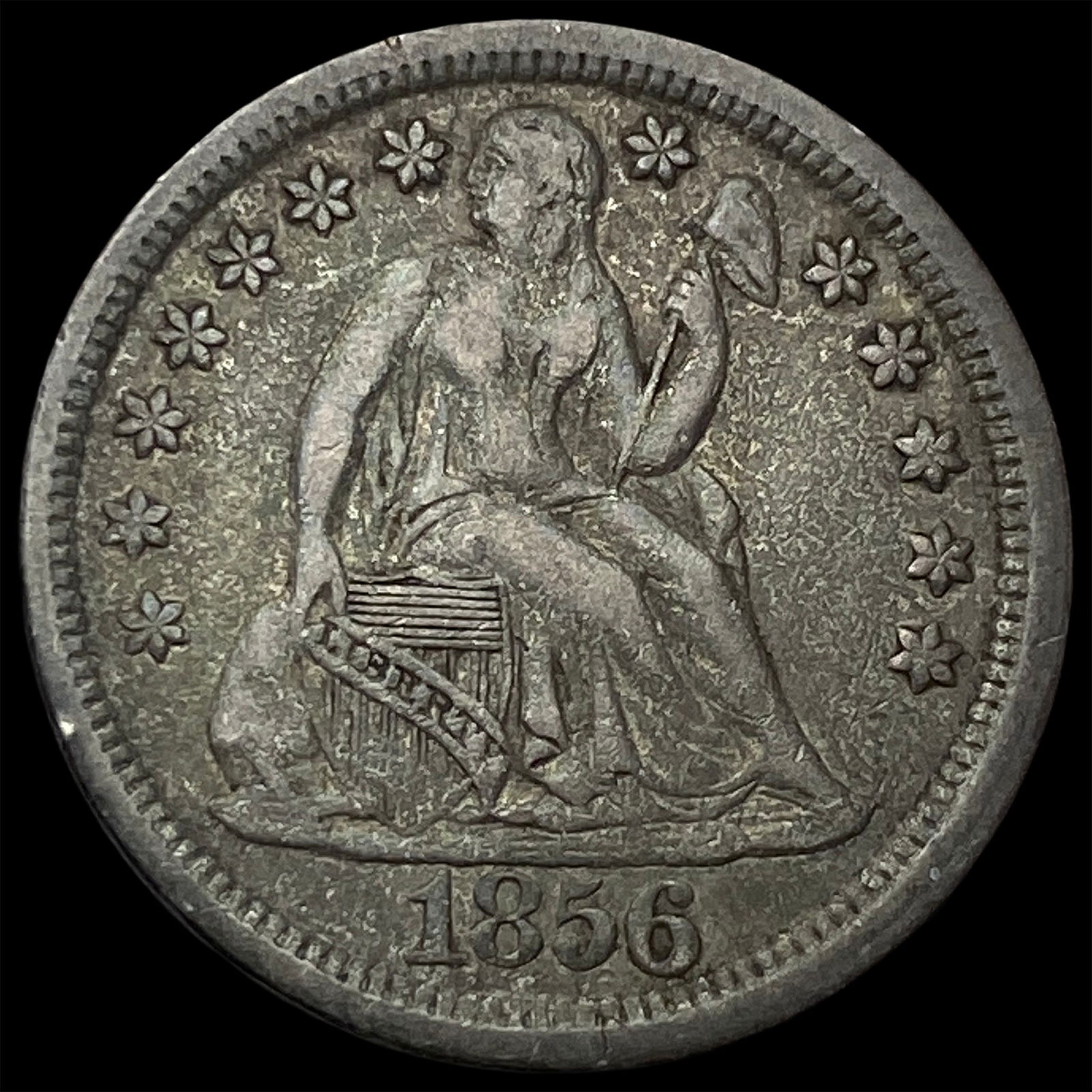 1856 Seated Liberty Dime NEARLY UNCIRCULATED (1 of 2)