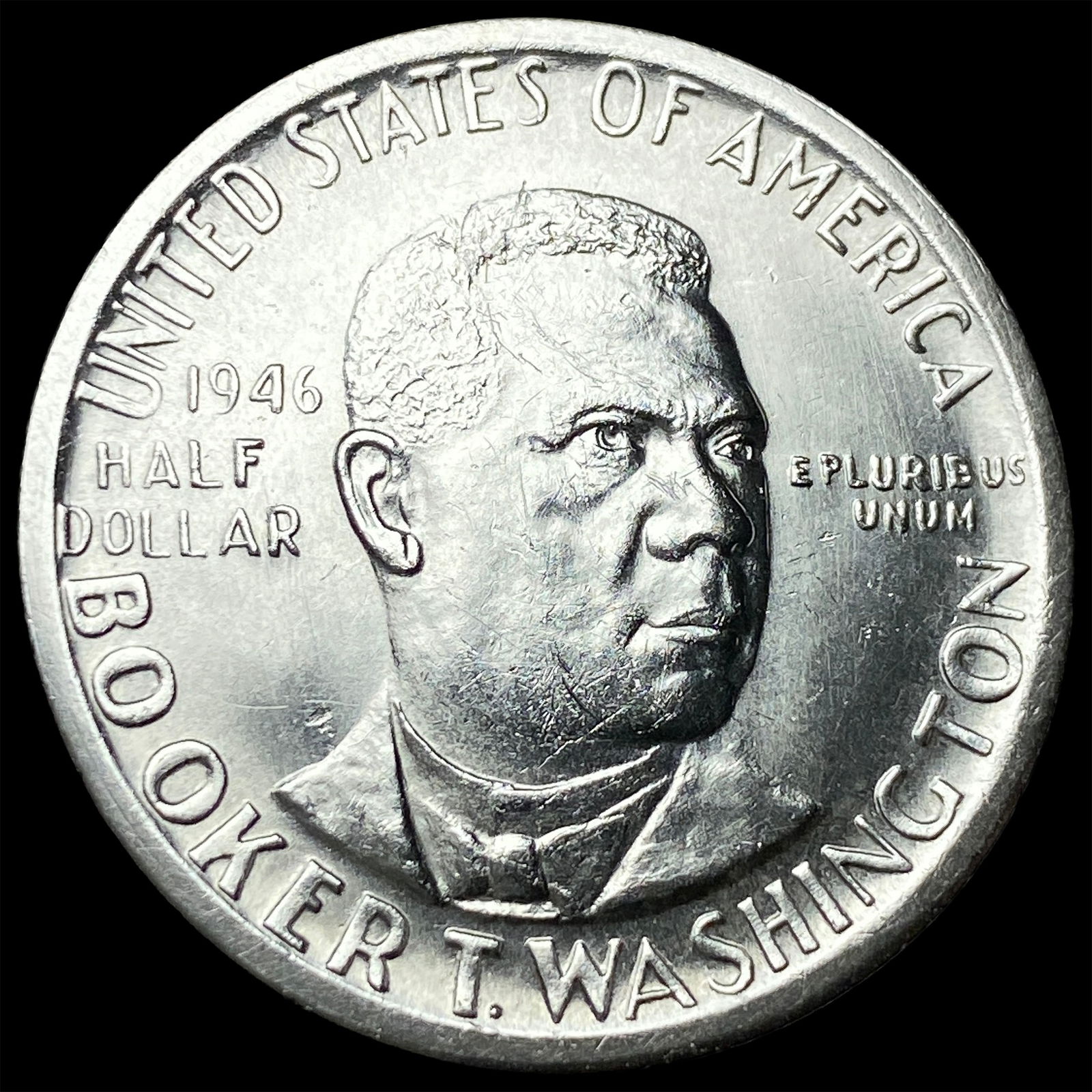 1946-S Silver Half Dollar Booker T. Washington CHOICE BU: 1946-S Silver Half Dollar Booker T. Washington CHOICE BU