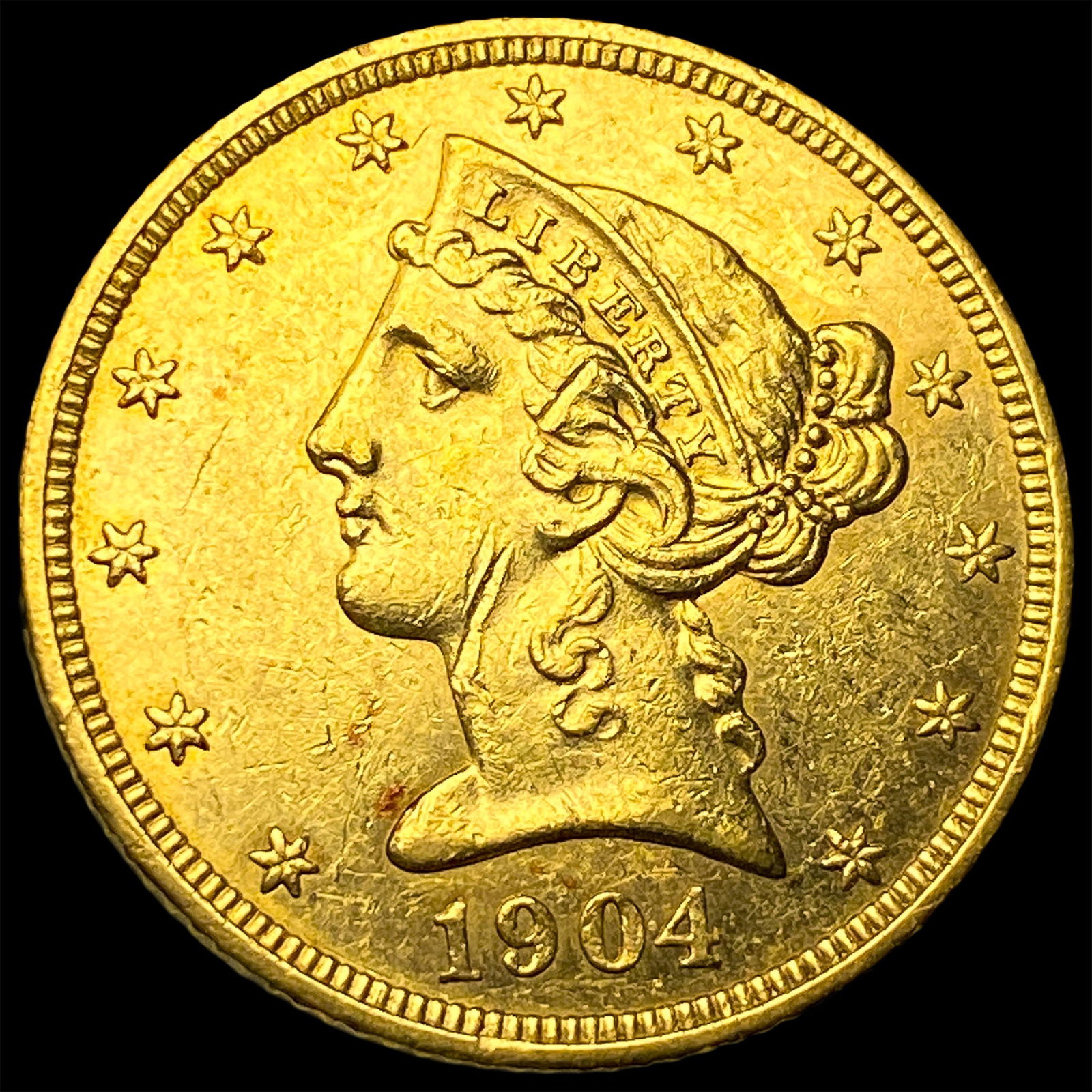 1904 Liberty Head Half Eagle $5 Gold CLOSELY UNCIRCULATED (1 of 2)