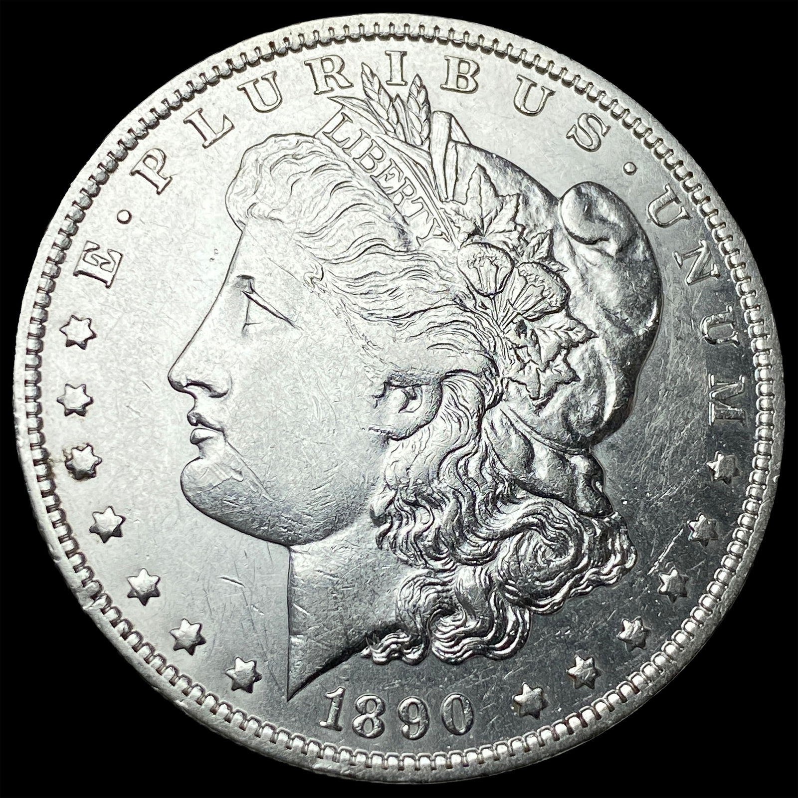 1890 Morgan Silver Dollar CLOSELY UNCIRCULATED: 1890 Morgan Silver Dollar CLOSELY UNCIRCULATED