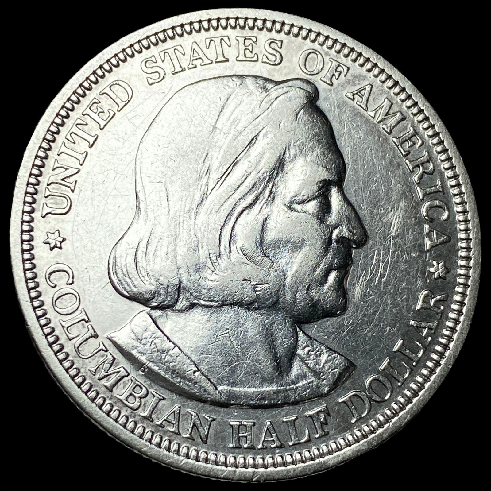 1892 Silver Columbian Half Dollar NEARLY UNCIRCULATED (1 of 2)