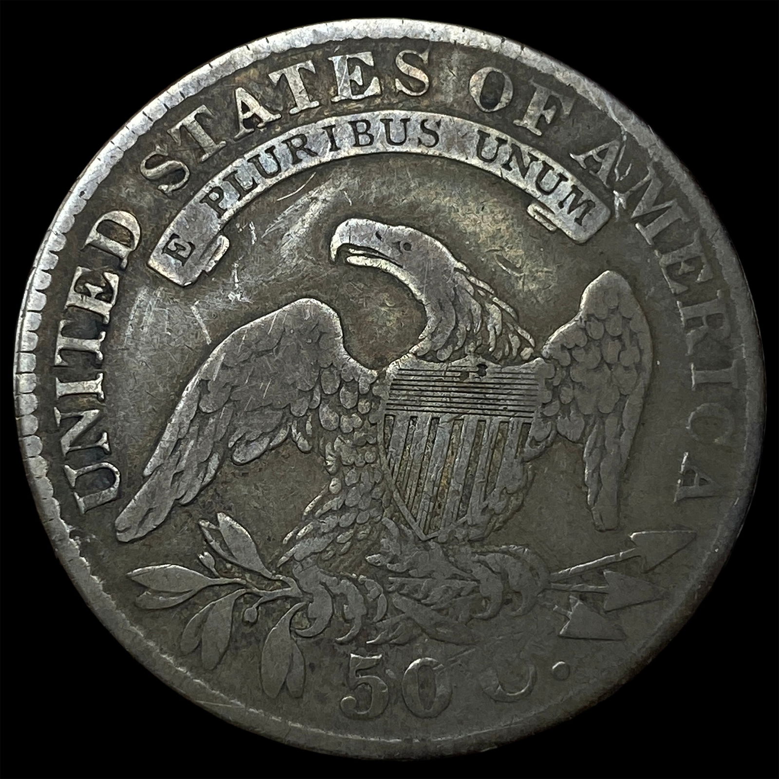 1829 Capped Bust Half Dollar NICELY CIRCULATED - 2